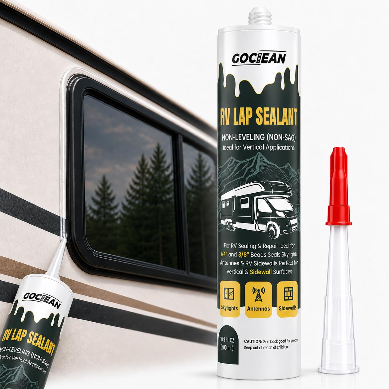 Gociean Non-Leveling RV Roof and Window Sealant