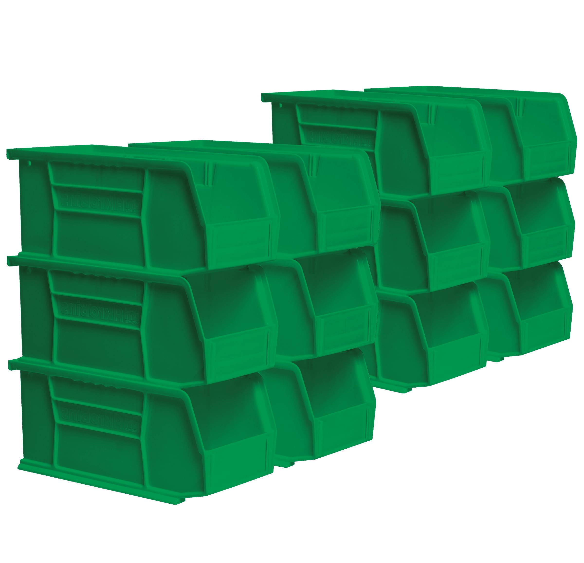 Akro-Mils 12-Pack Stackable Plastic Storage Bins