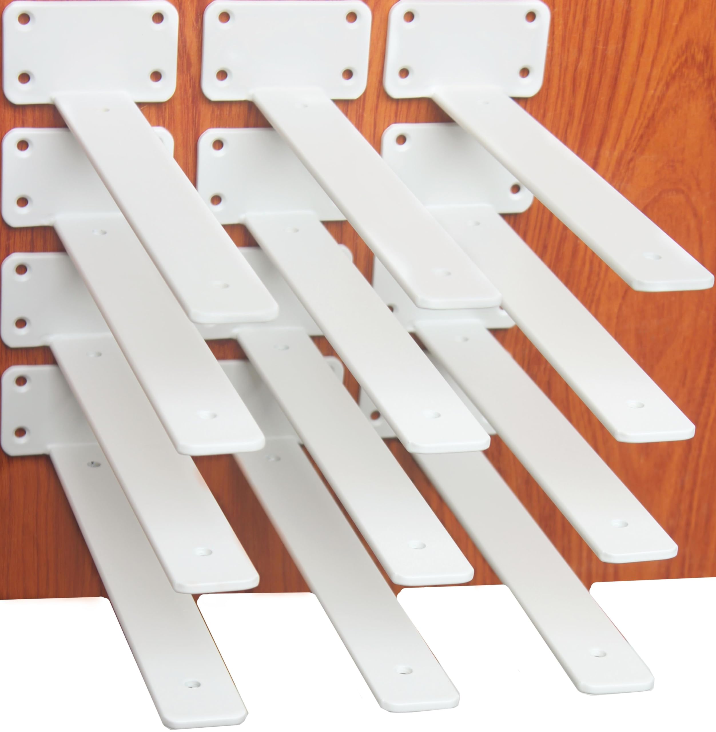 Hidden L Floating Shelf Brackets 1/5-Inch Thick Iron