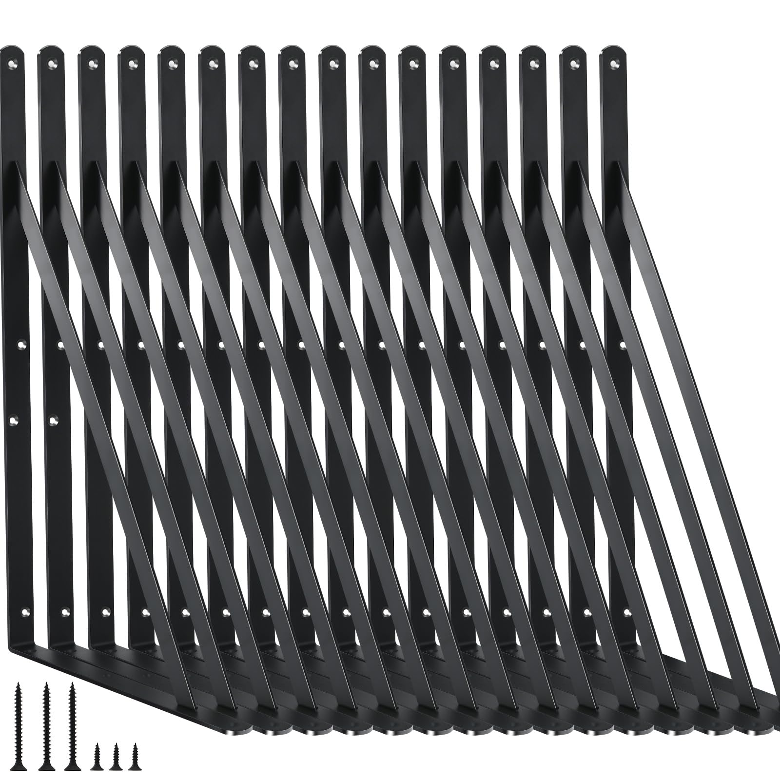 Heavy Duty Shelf Support Angle Brackets with Screws