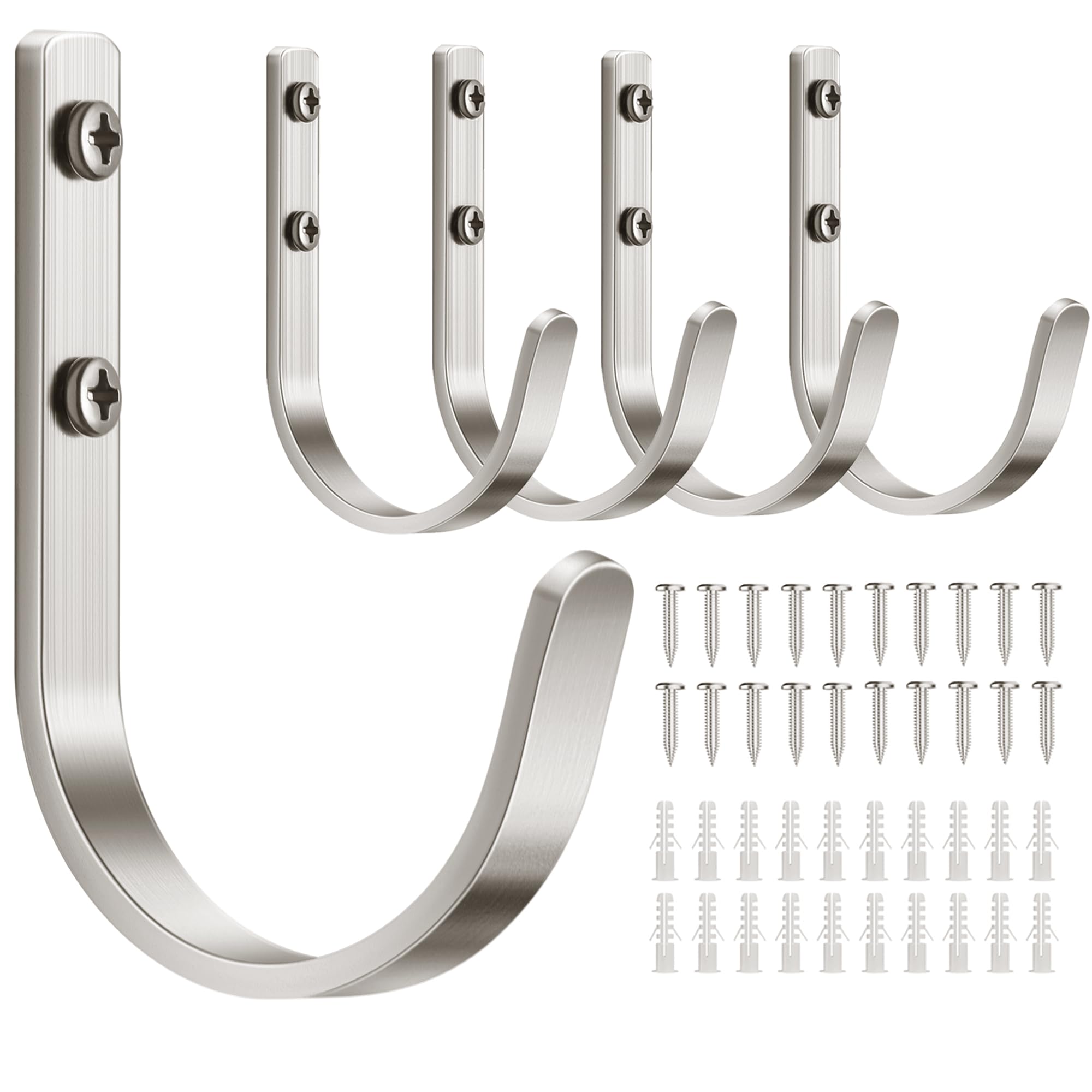 Josmimic 22 lb Metal Wall Hooks for Towels and Coats