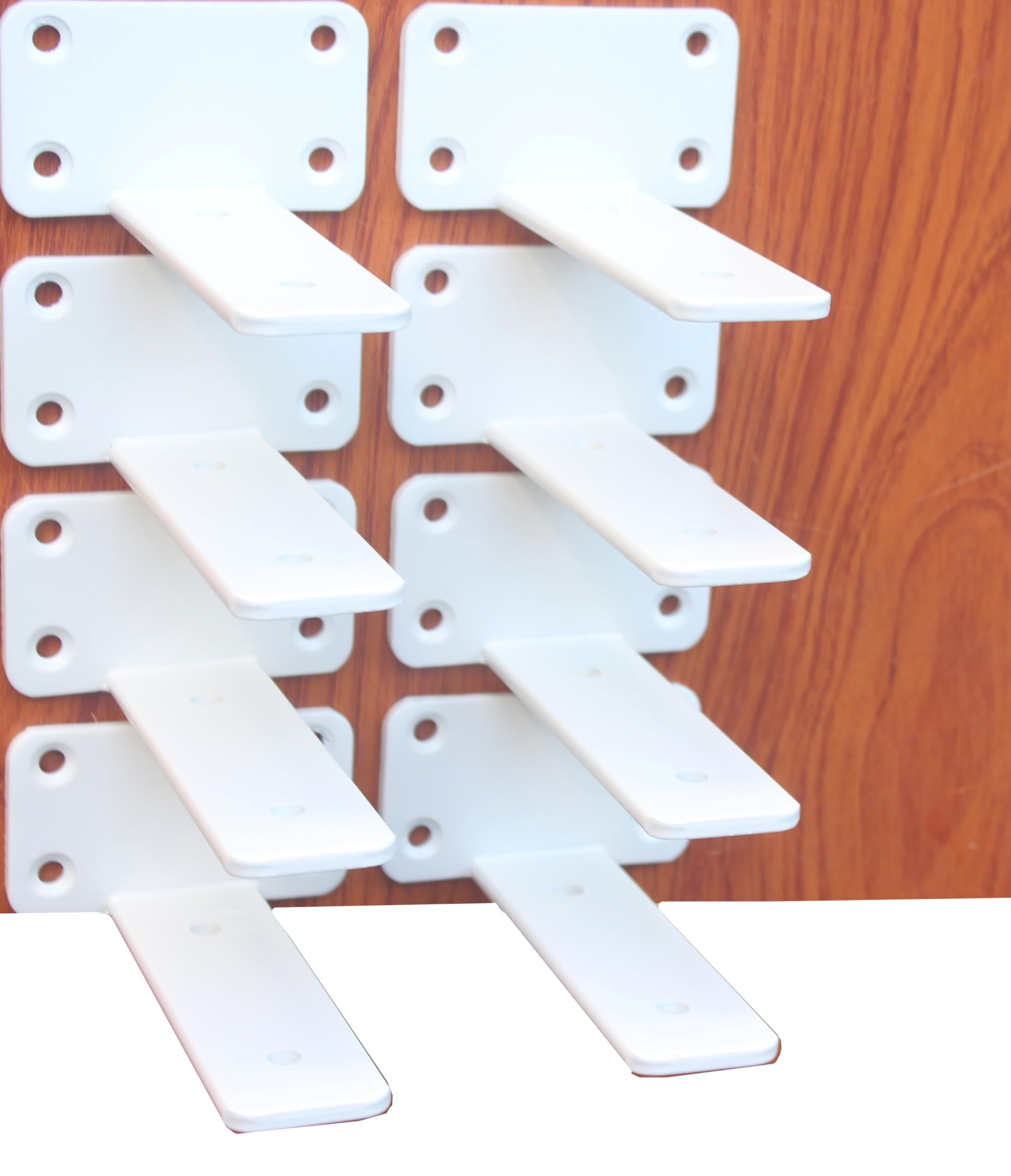 Hidden L Floating Shelf Brackets 1/5-Inch Thick Iron