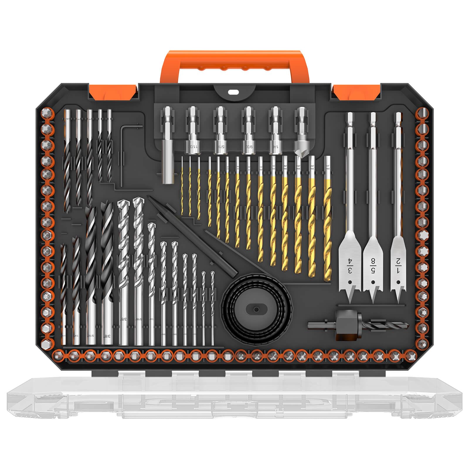 ENERTWIST Drill and Driver Bit Set with Tough Case
