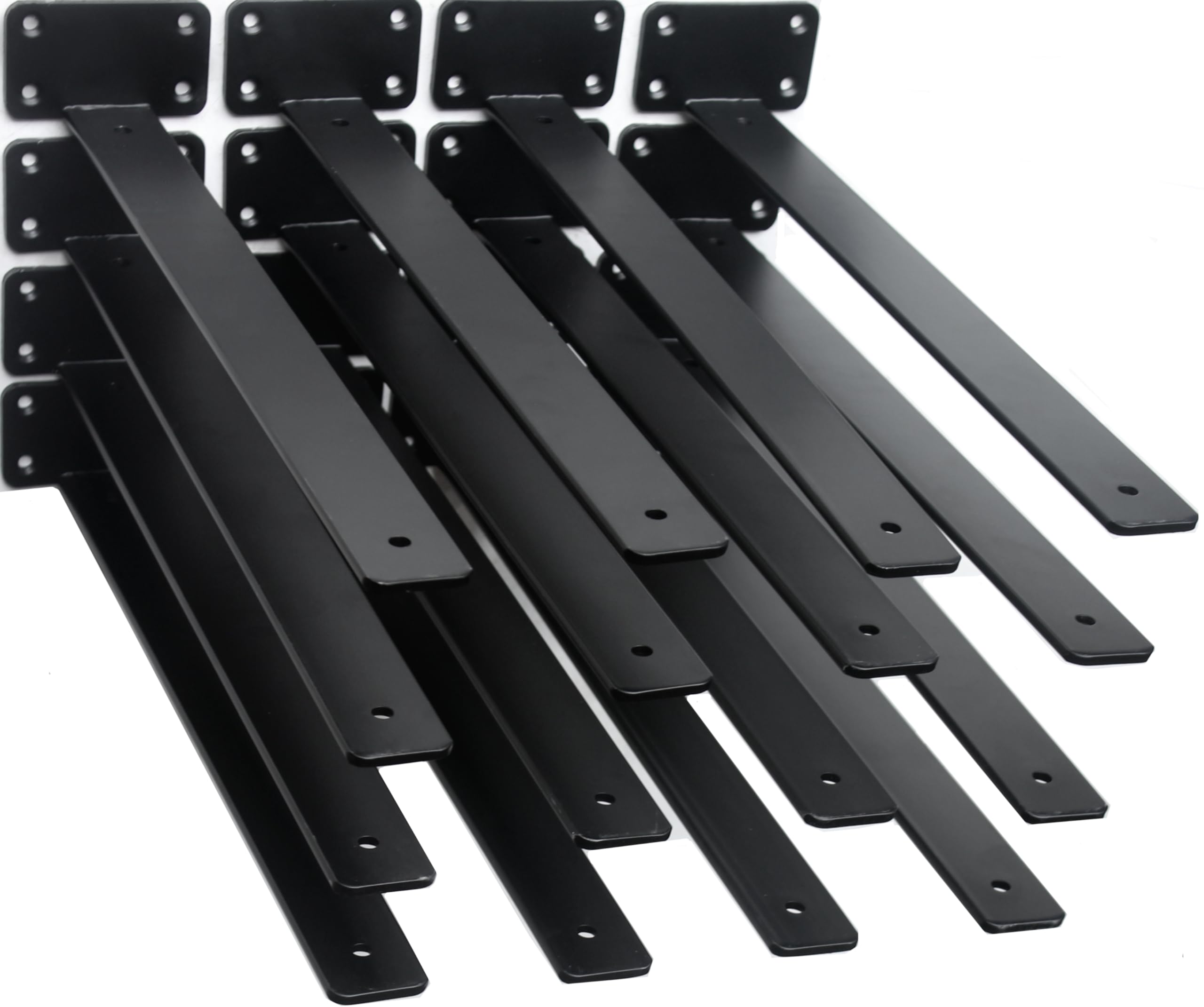 Hidden L Floating Shelf Brackets 1/5-Inch Thick Iron