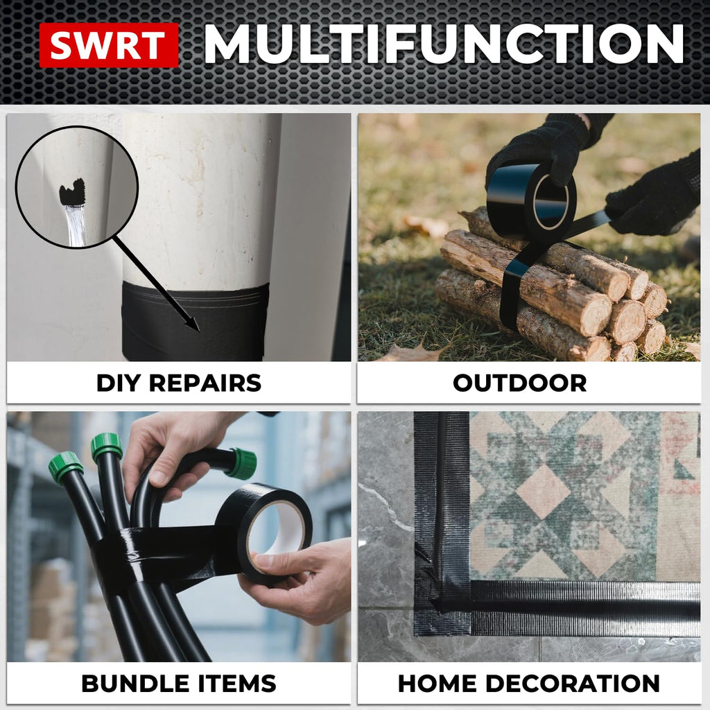 SWRT 2Pack Duct Tape White Heavy Duty - 9 Mil White Duct Tape Strong Adhesive, 2 in x 30 YD (Total 60YD)