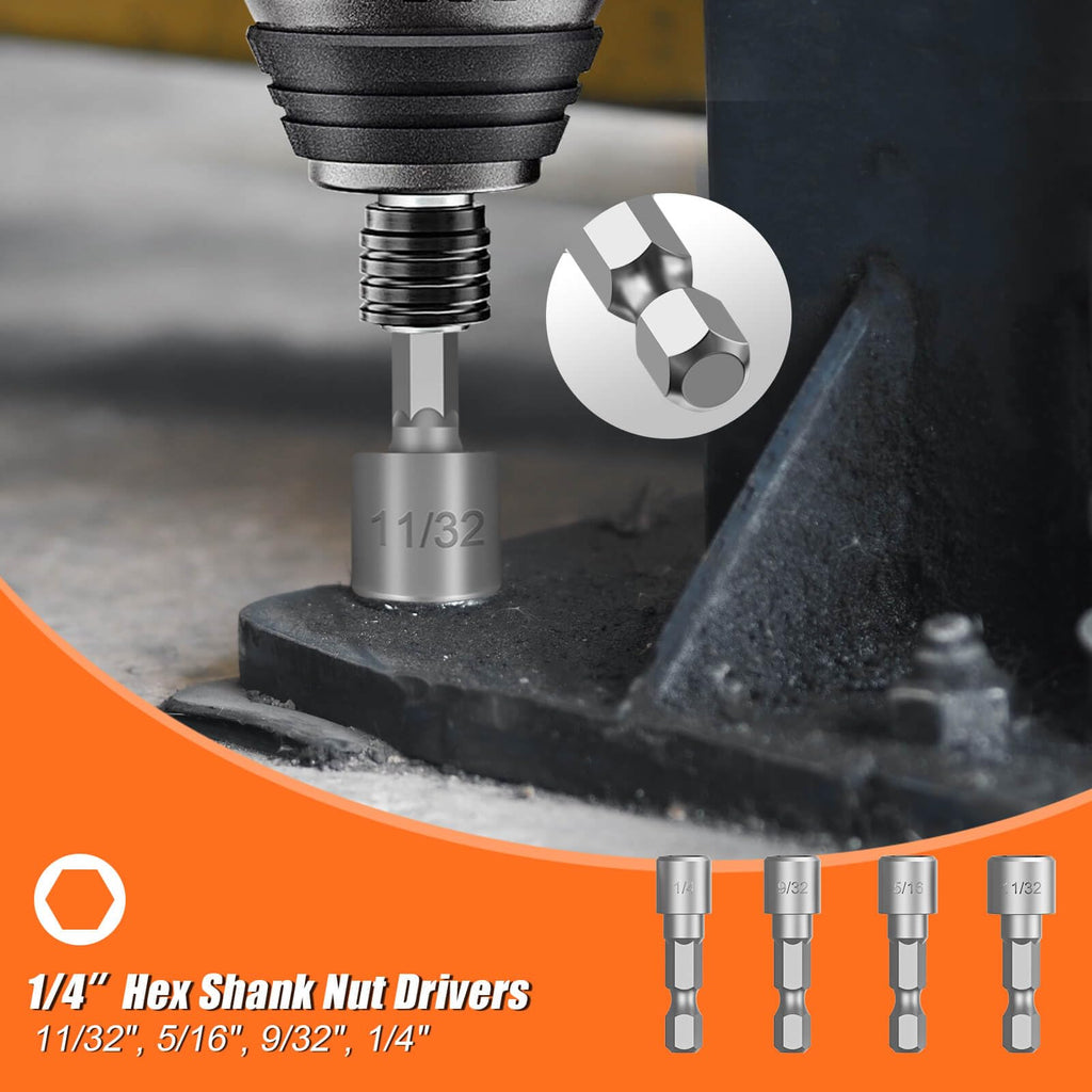 ENERTWIST Drill and Driver Bit Set with Tough Case