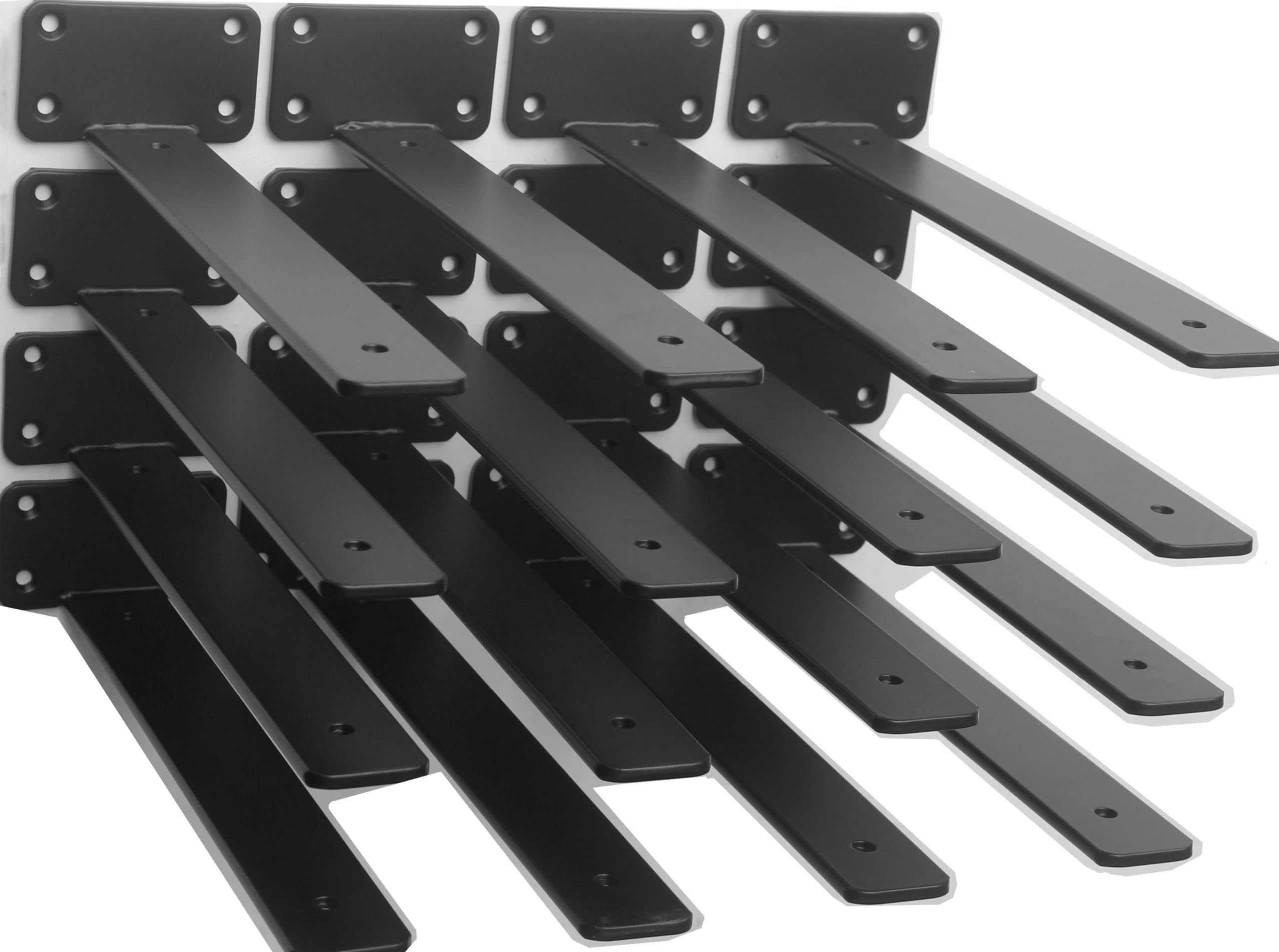 Hidden L Floating Shelf Brackets 1/5-Inch Thick Iron