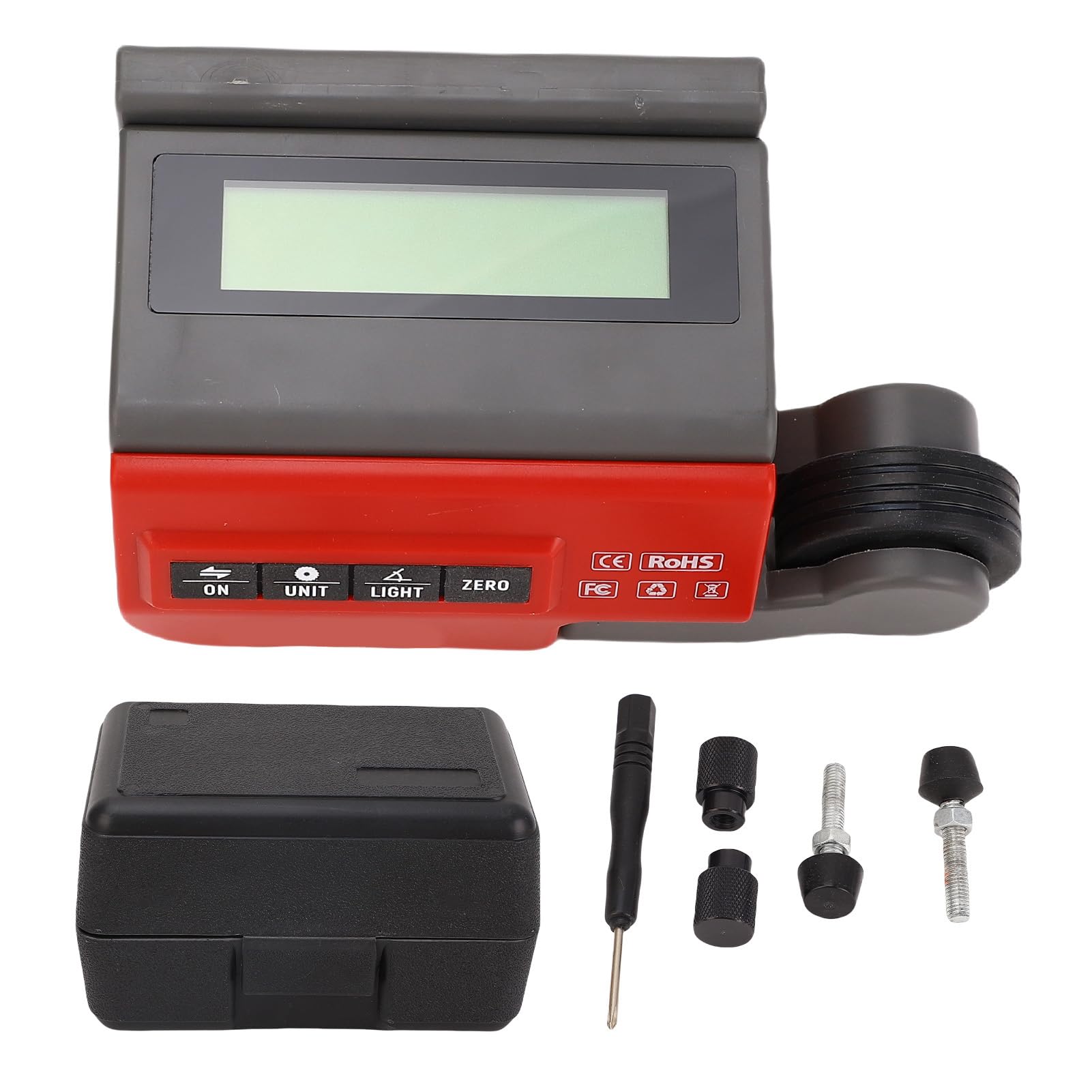 Miter Saw Measuring Tool, Digital Tape Measure, High Precise Miter Saw Digital Rangefinder Length Measuring Wheel, 0-99mm Adjustable Clamp & Large LCD Screen