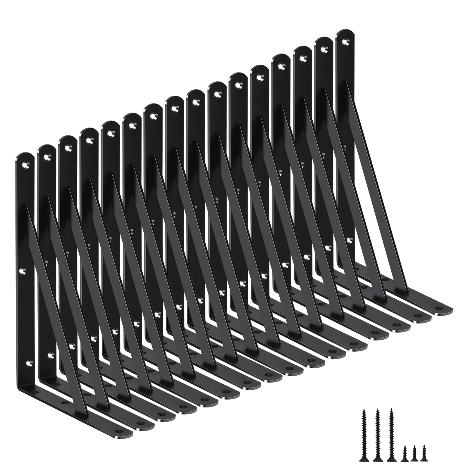 Heavy Duty Shelf Support Angle Brackets with Screws