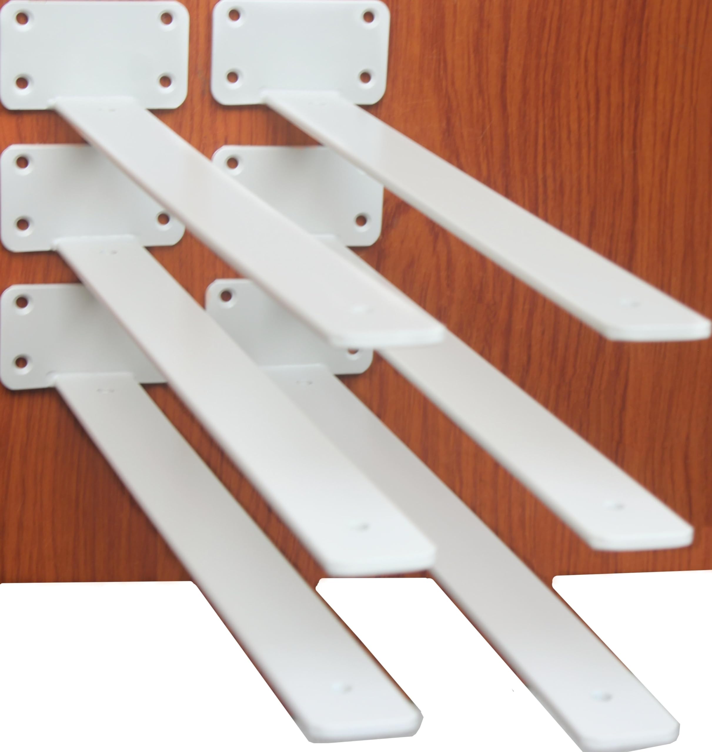 Hidden L Floating Shelf Brackets 1/5-Inch Thick Iron
