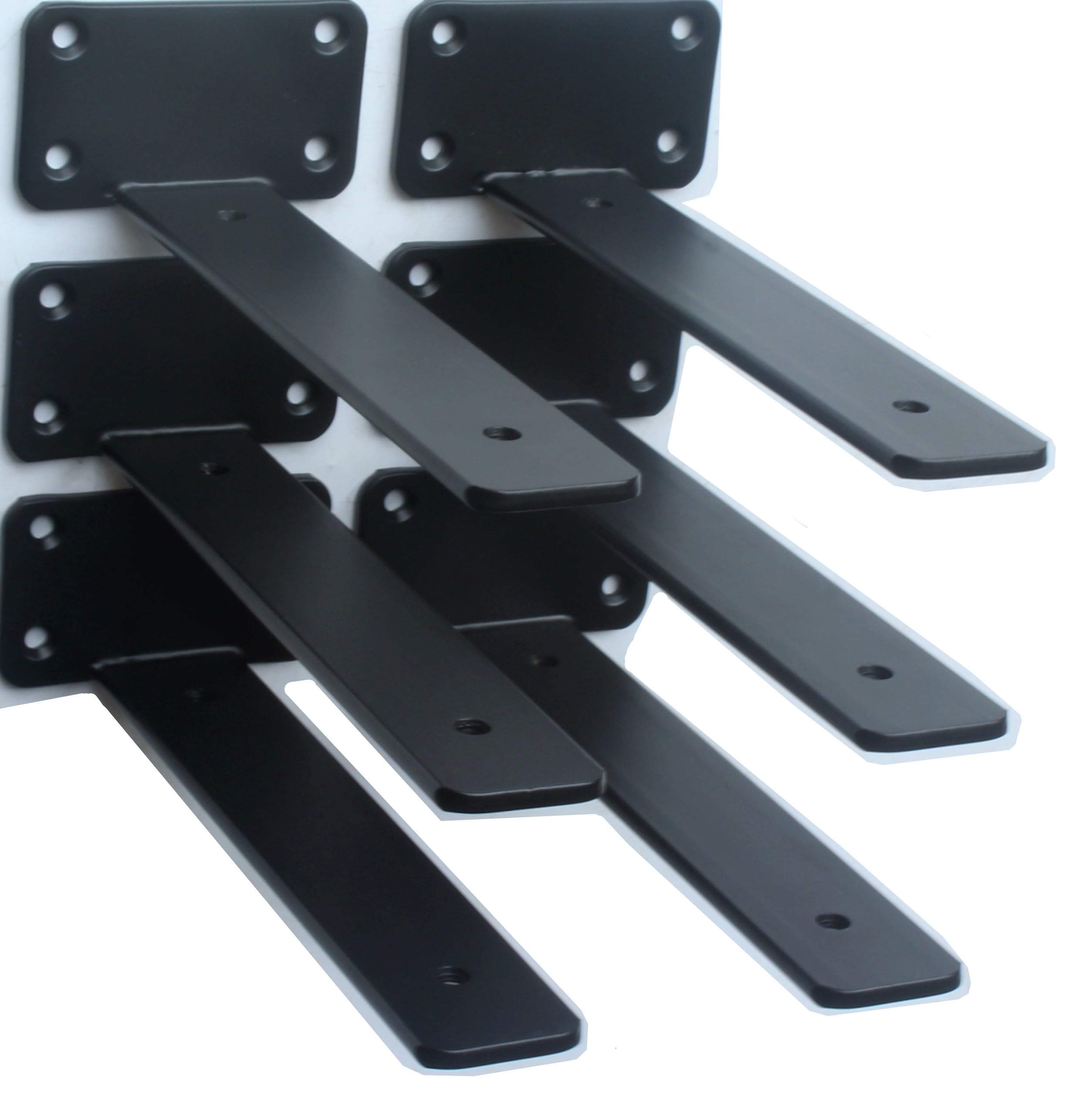 Hidden L Floating Shelf Brackets 1/5-Inch Thick Iron