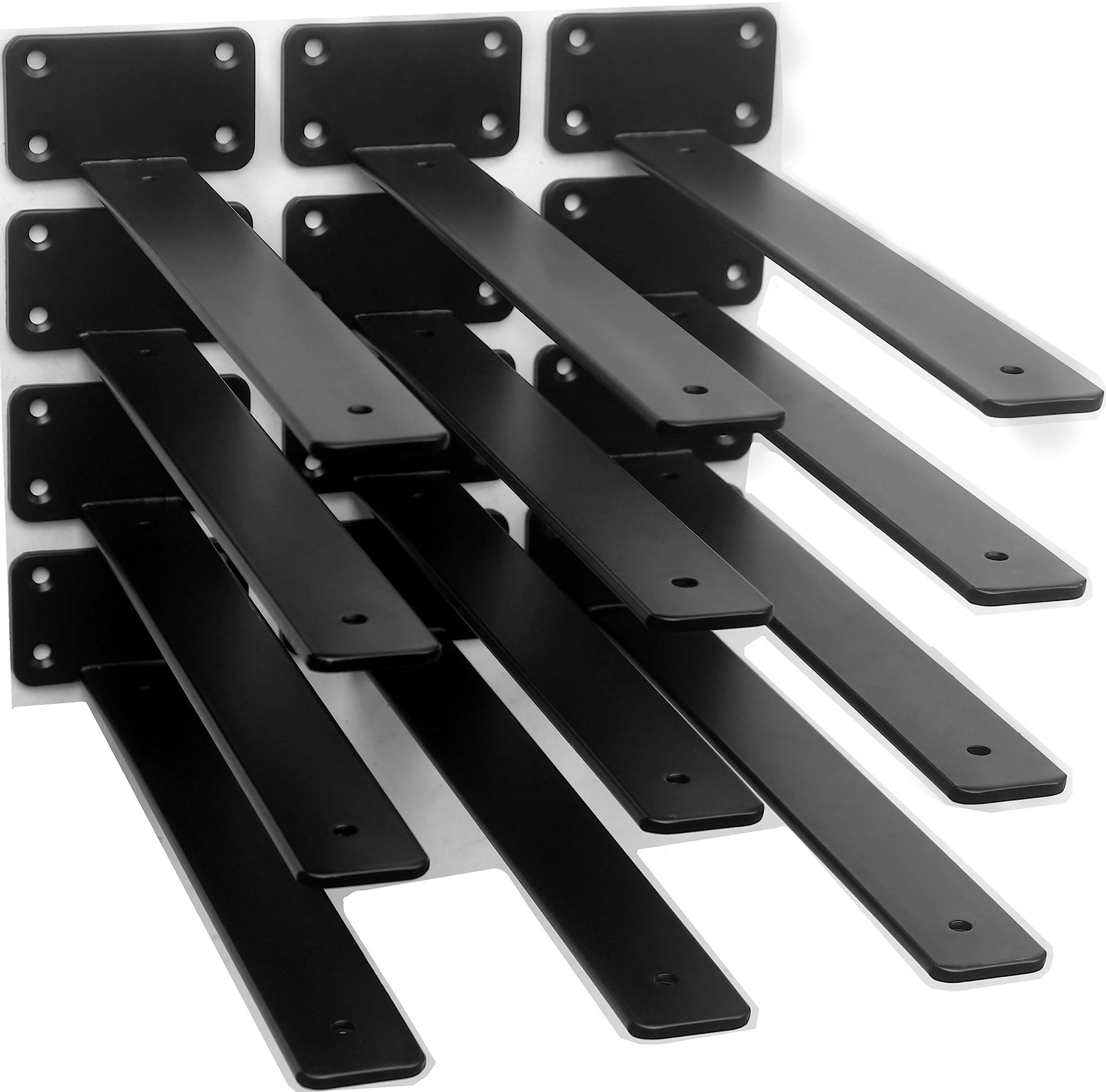Hidden L Floating Shelf Brackets 1/5-Inch Thick Iron