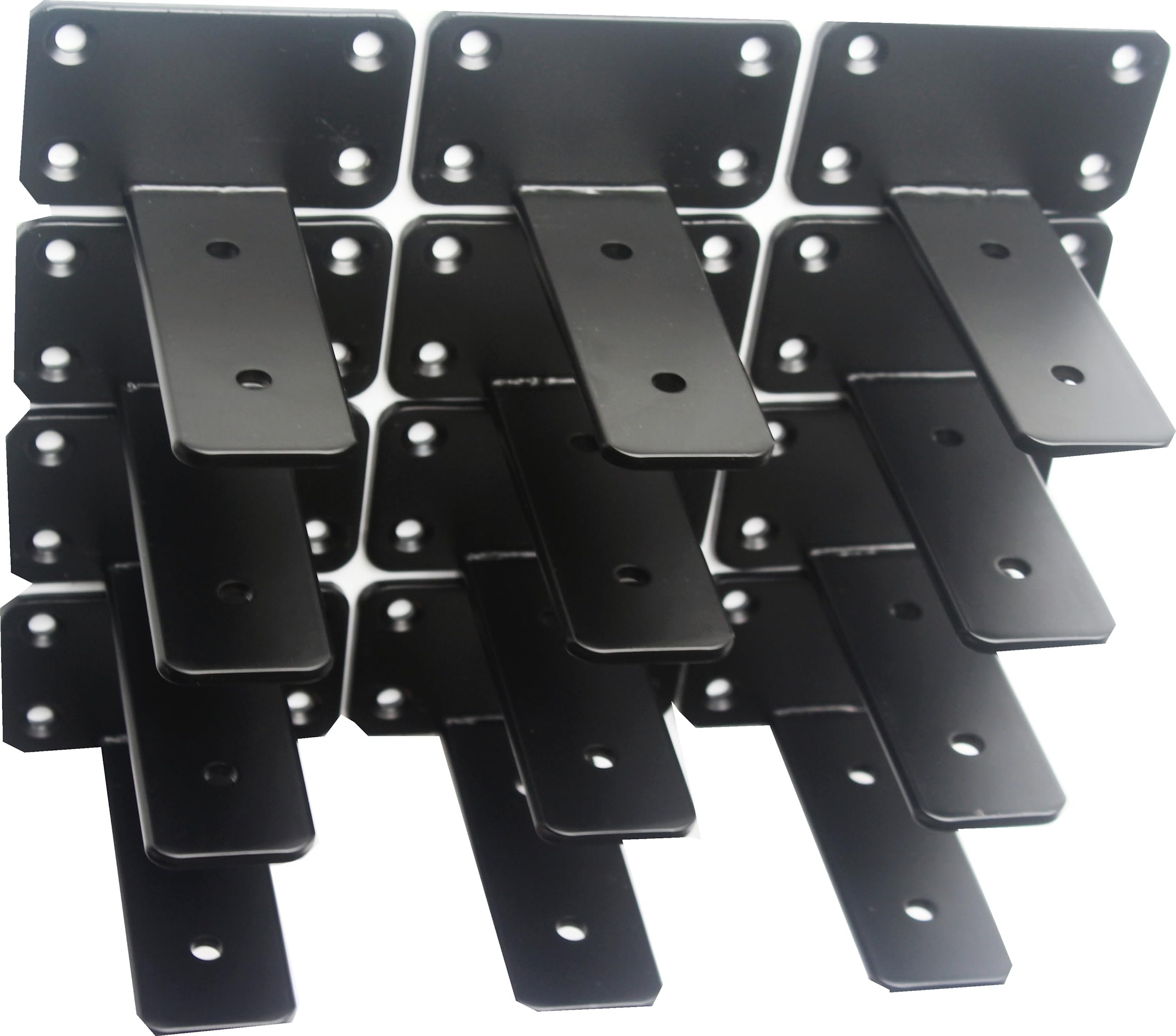 Hidden L Floating Shelf Brackets 1/5-Inch Thick Iron