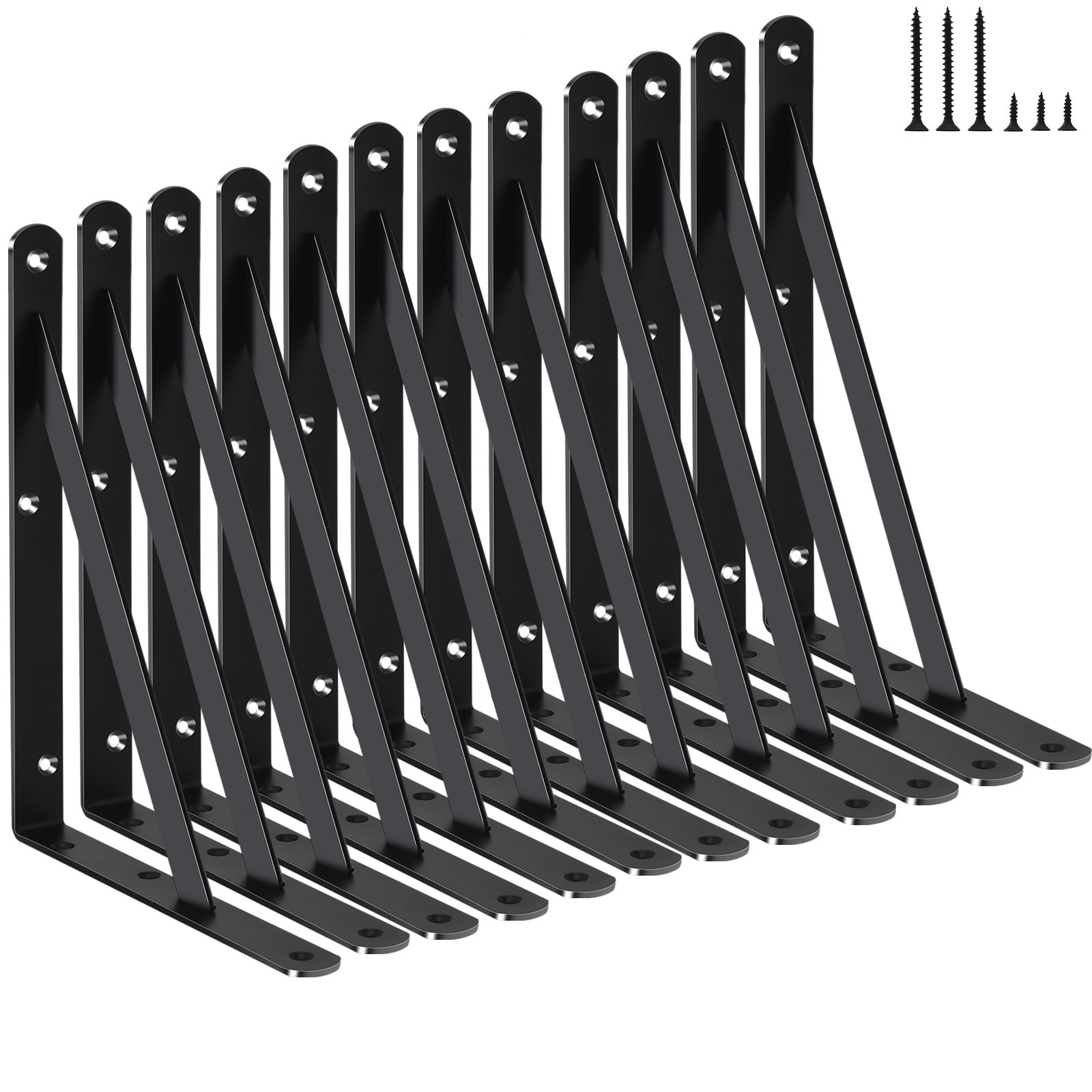 Heavy Duty Shelf Support Angle Brackets with Screws
