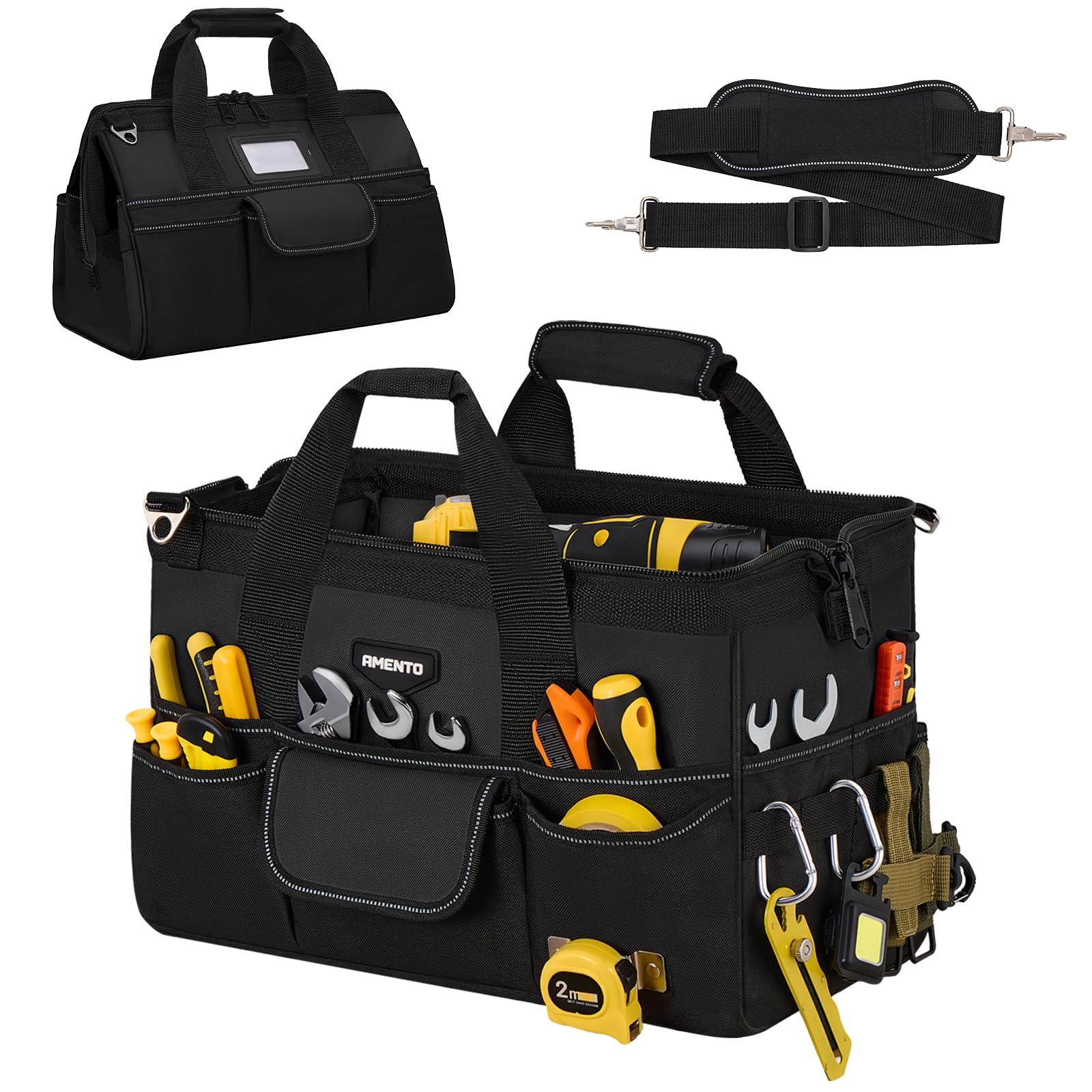 Amento 22-Pocket Heavy Duty Tool Bag Organizer