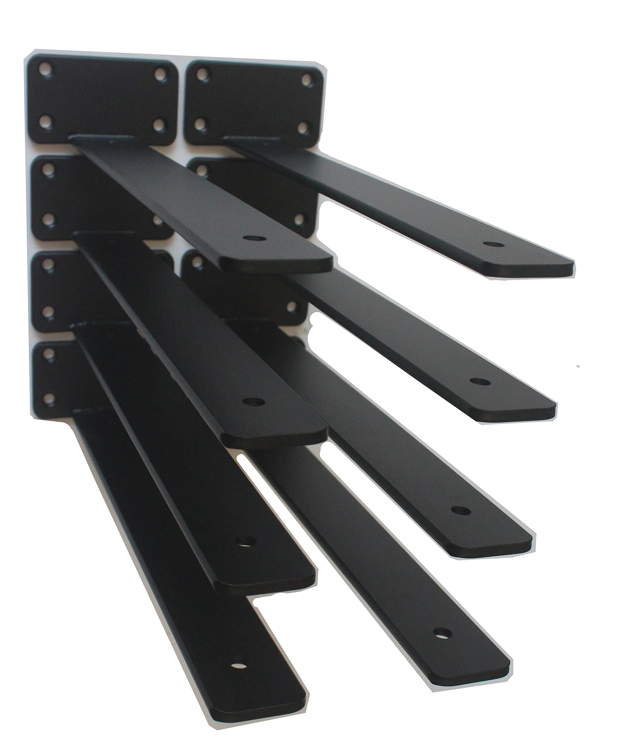 Hidden L Floating Shelf Brackets 1/5-Inch Thick Iron