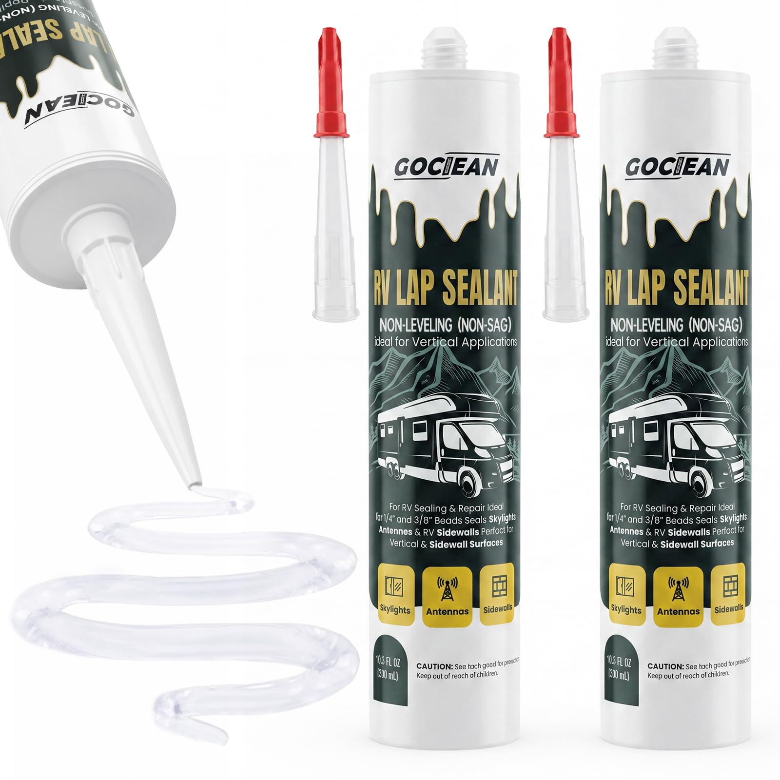 Gociean Non-Leveling RV Roof and Window Sealant
