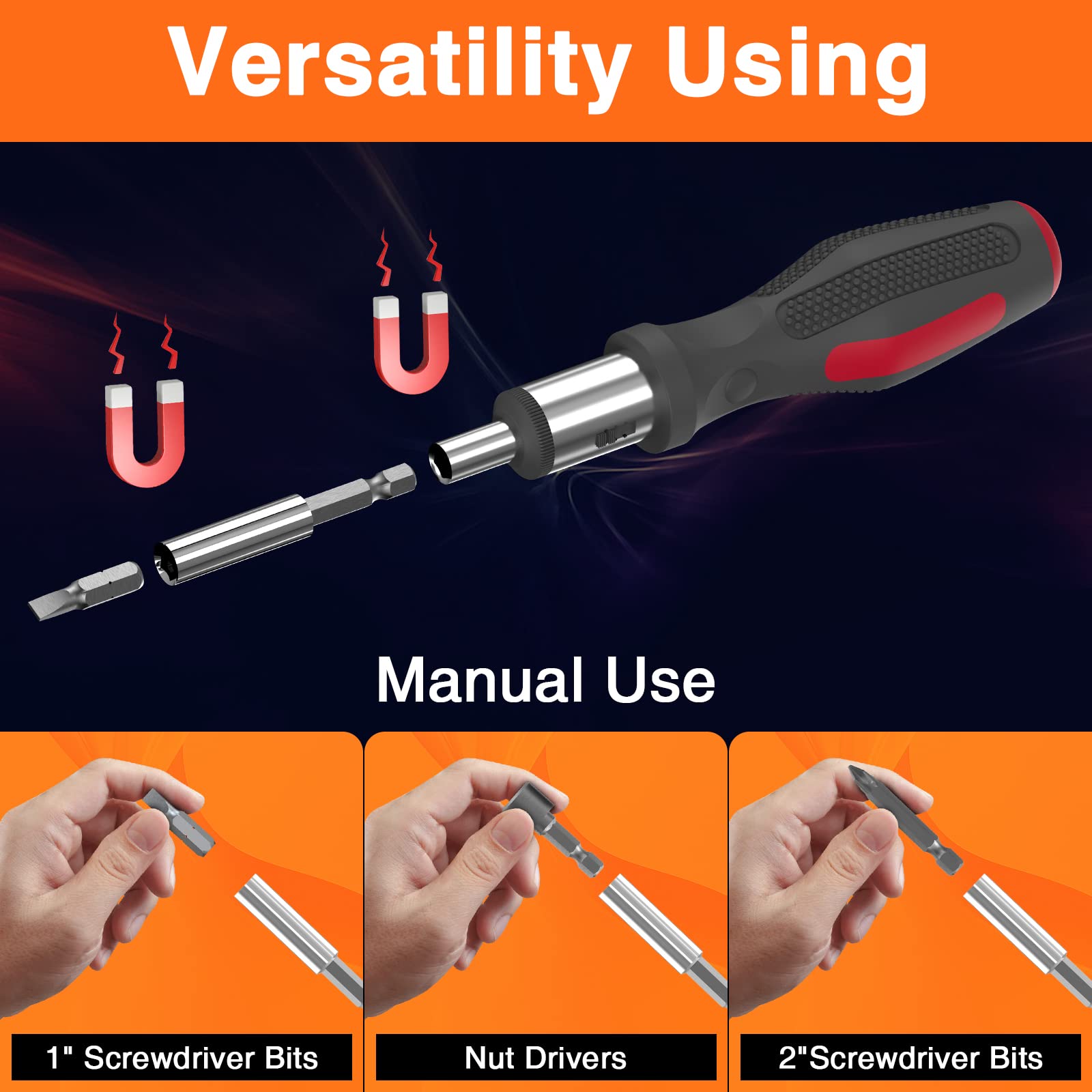 ENERTWIST Drill and Screwdriver Bit Set with Carry Case