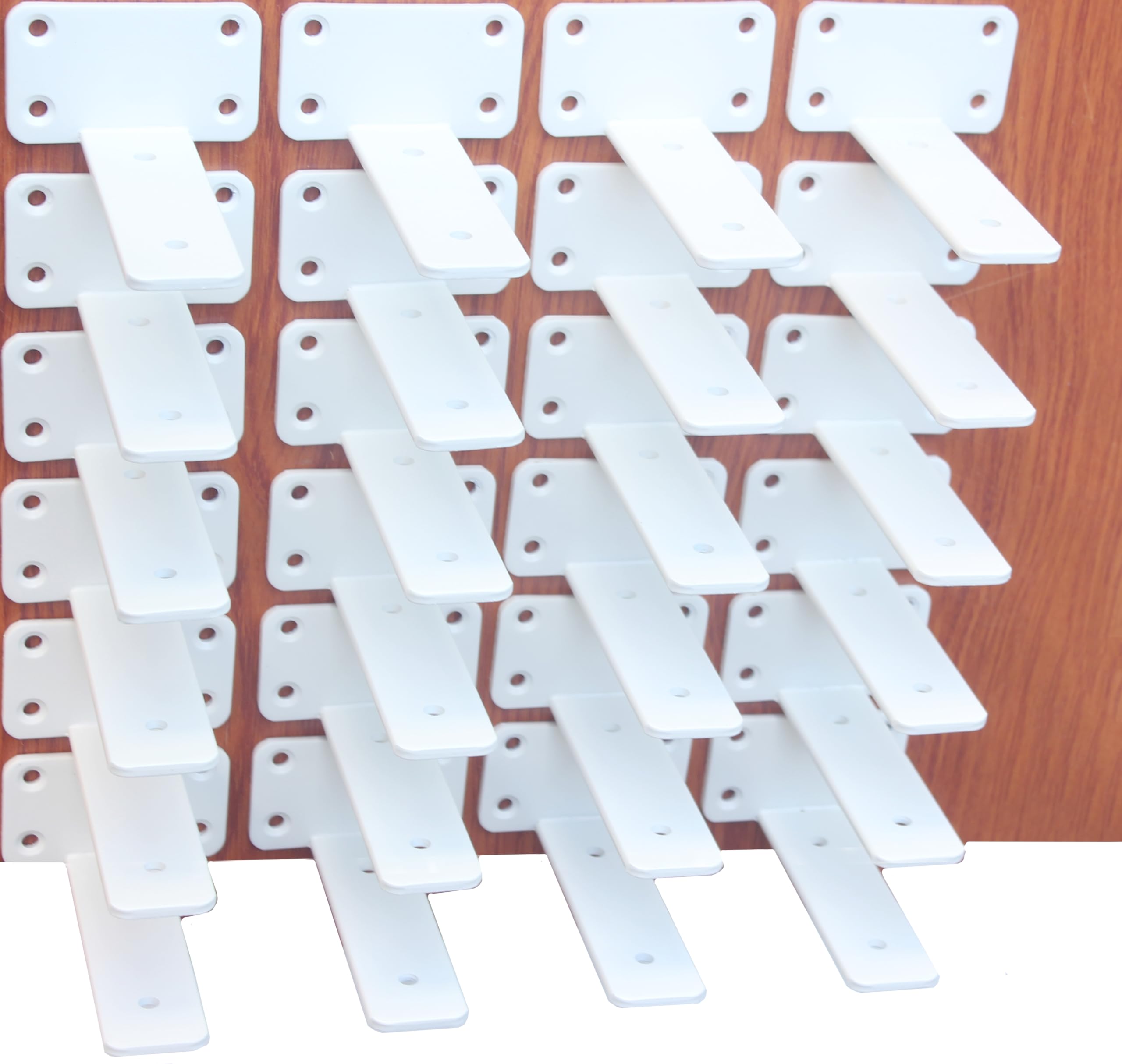 Hidden L Floating Shelf Brackets 1/5-Inch Thick Iron