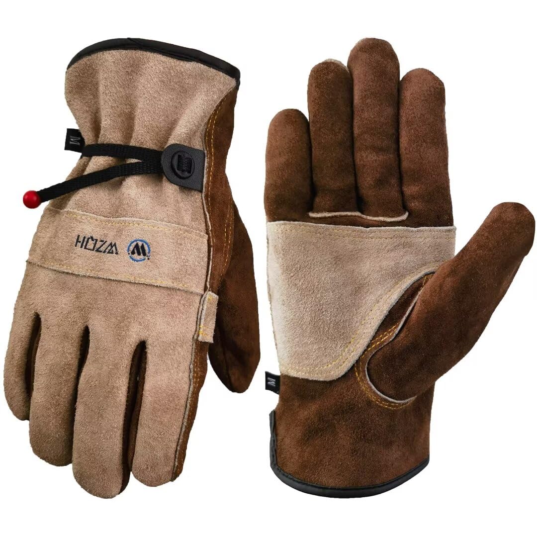 WZQH Leather Work Gloves for Welding and Gardening