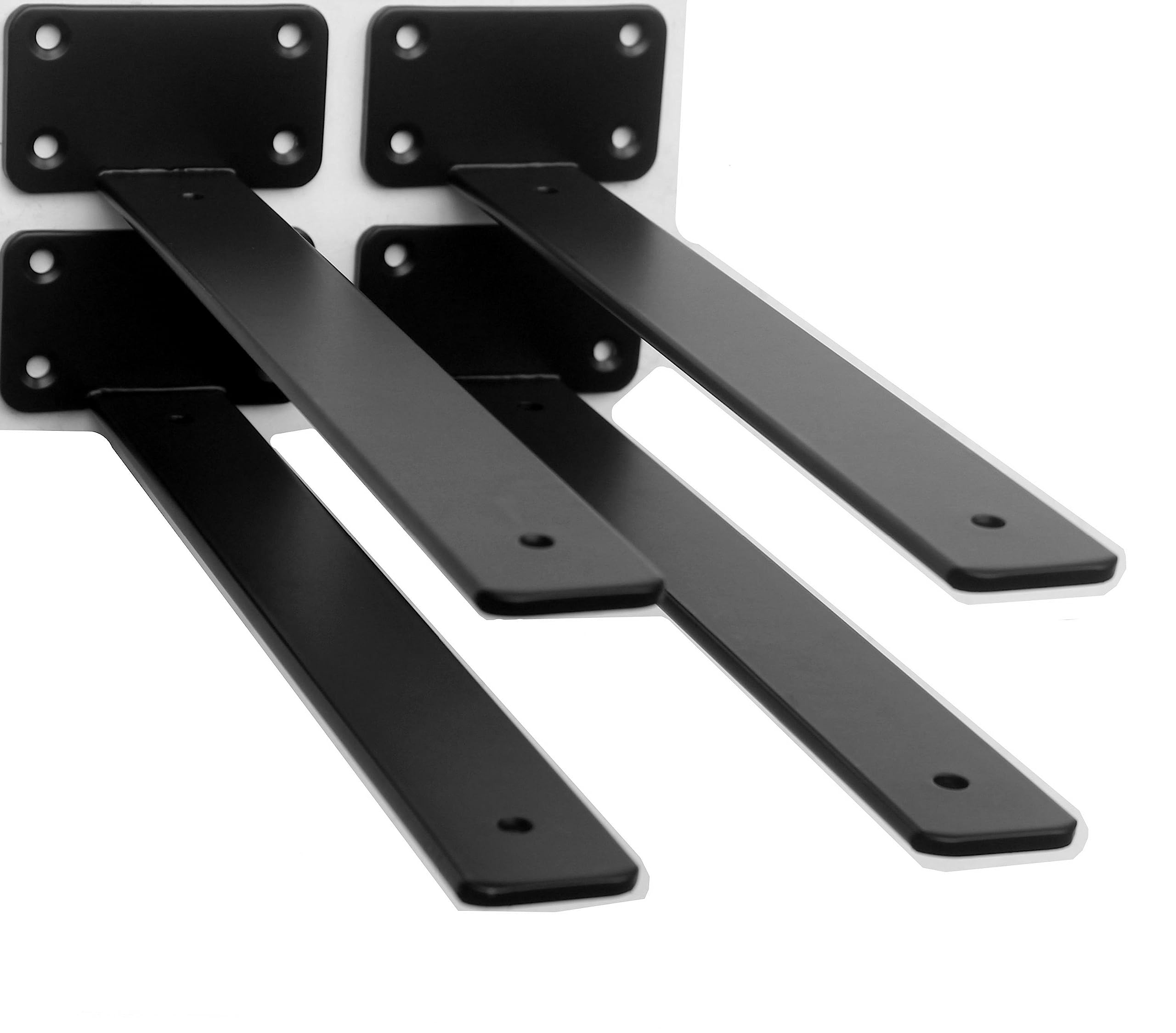 Hidden L Floating Shelf Brackets 1/5-Inch Thick Iron