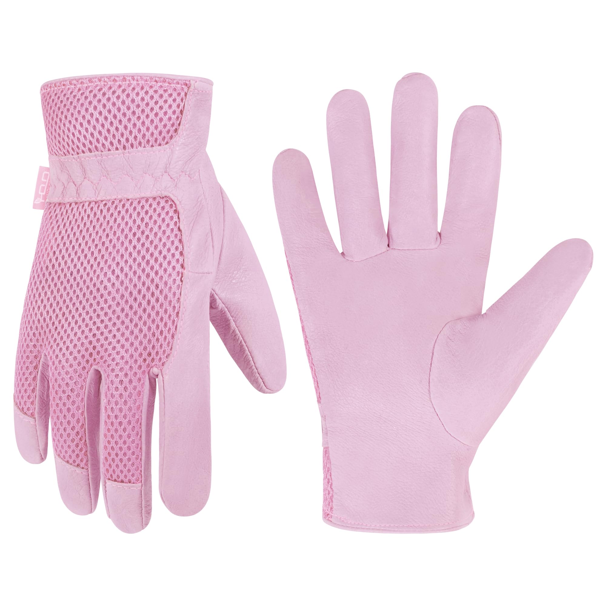 HANDLANDY Women’s Leather Gardening Gloves Touchscreen