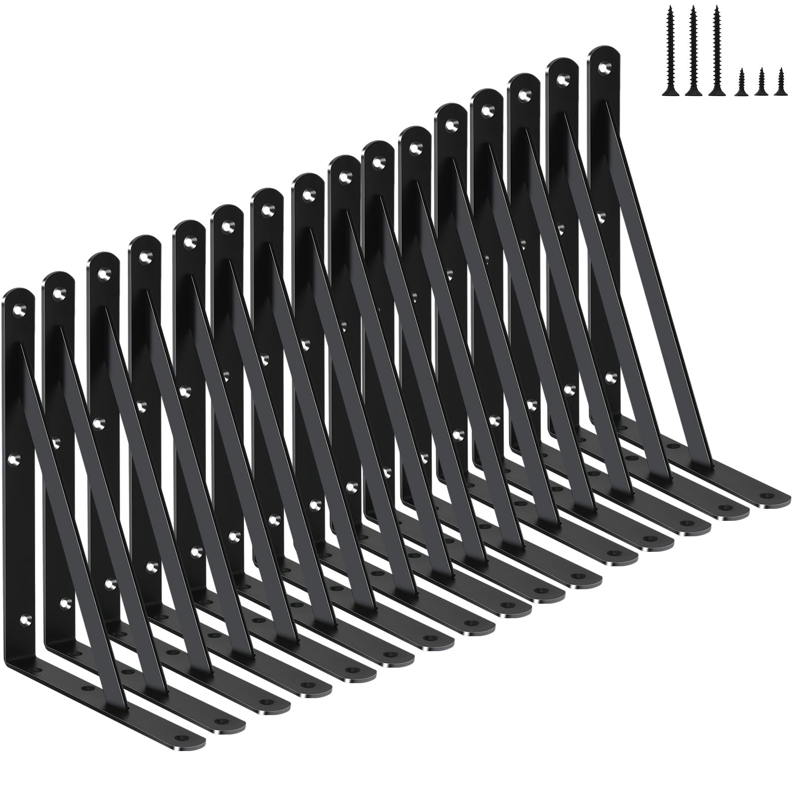 Heavy Duty Shelf Support Angle Brackets with Screws
