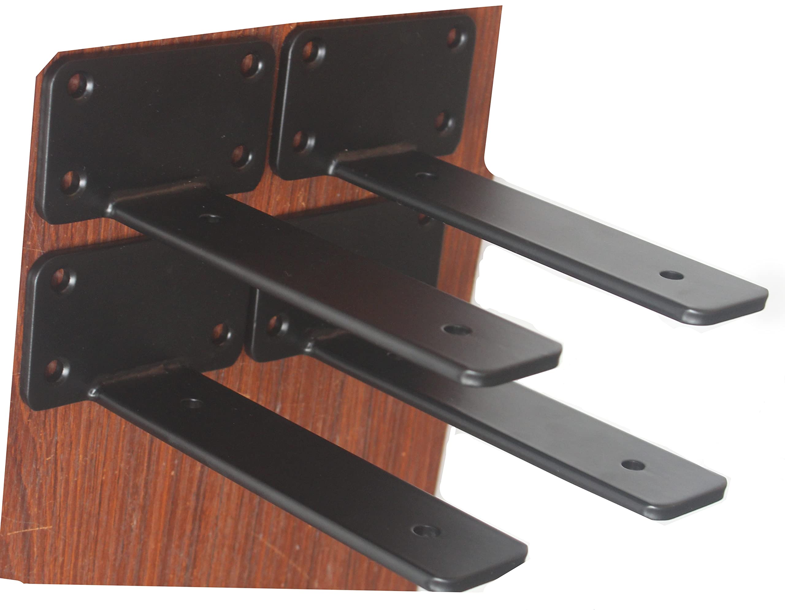 Hidden L Floating Shelf Brackets 1/5-Inch Thick Iron