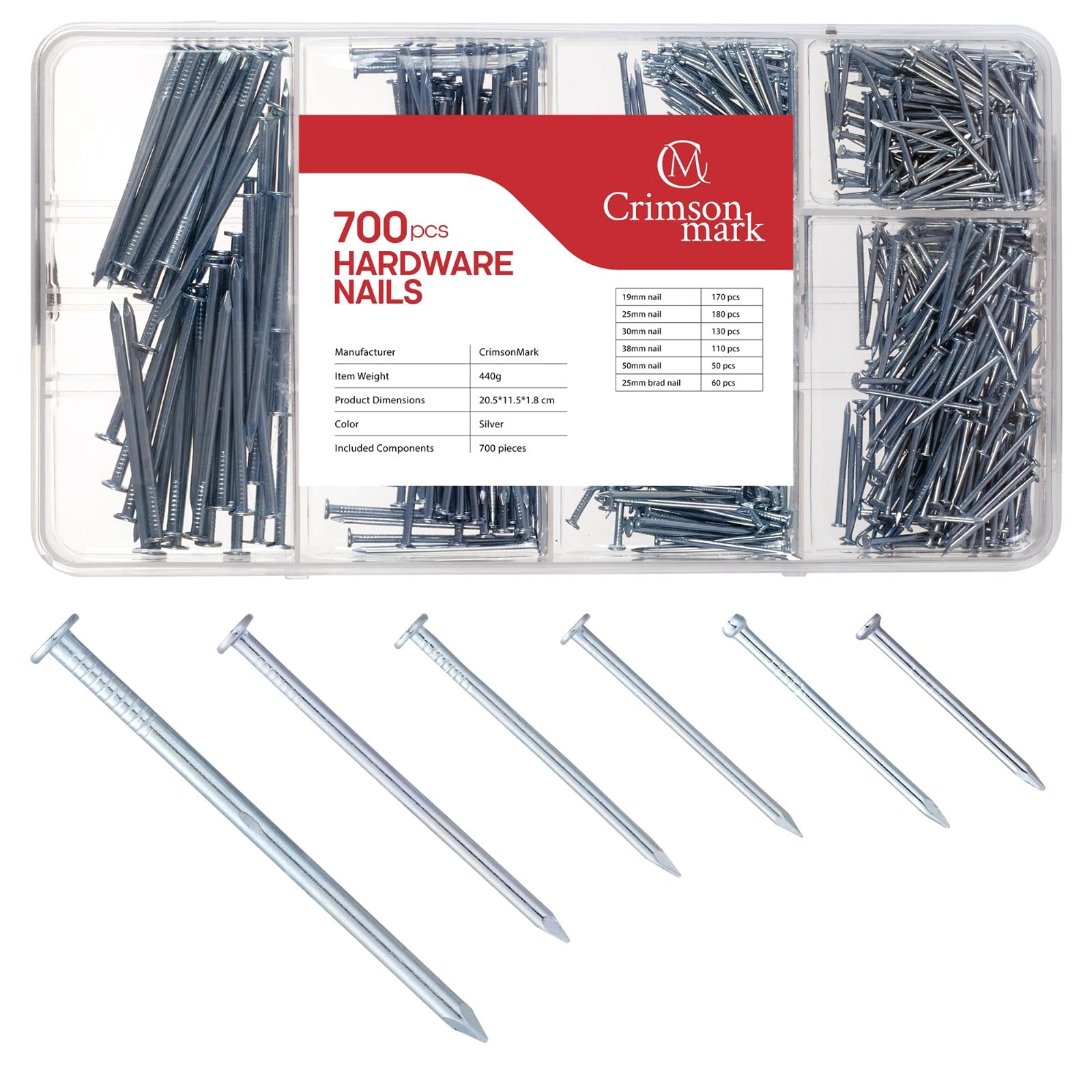 Nails Assortment Kit for Wood and Home Repairs