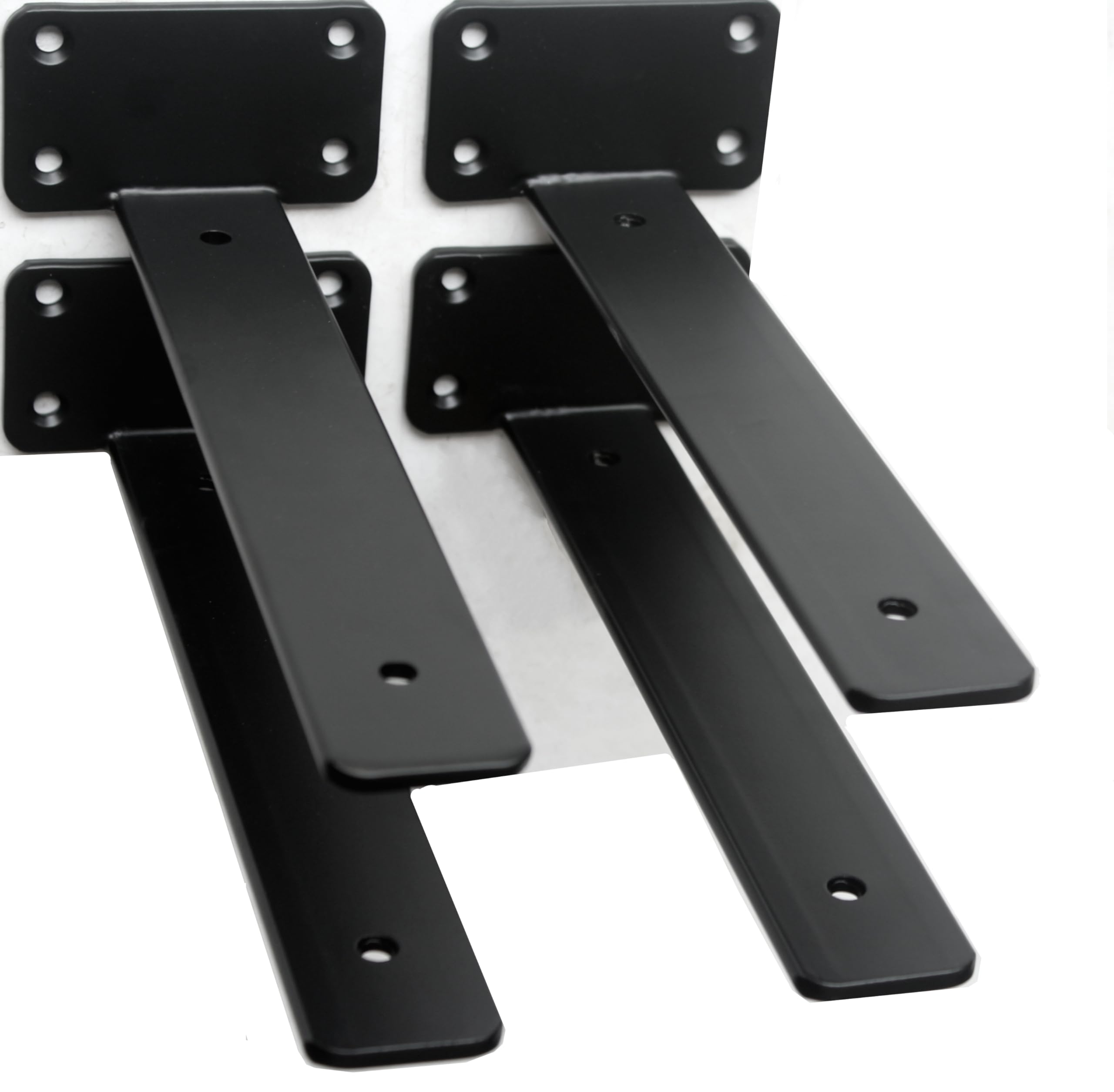Hidden L Floating Shelf Brackets 1/5-Inch Thick Iron