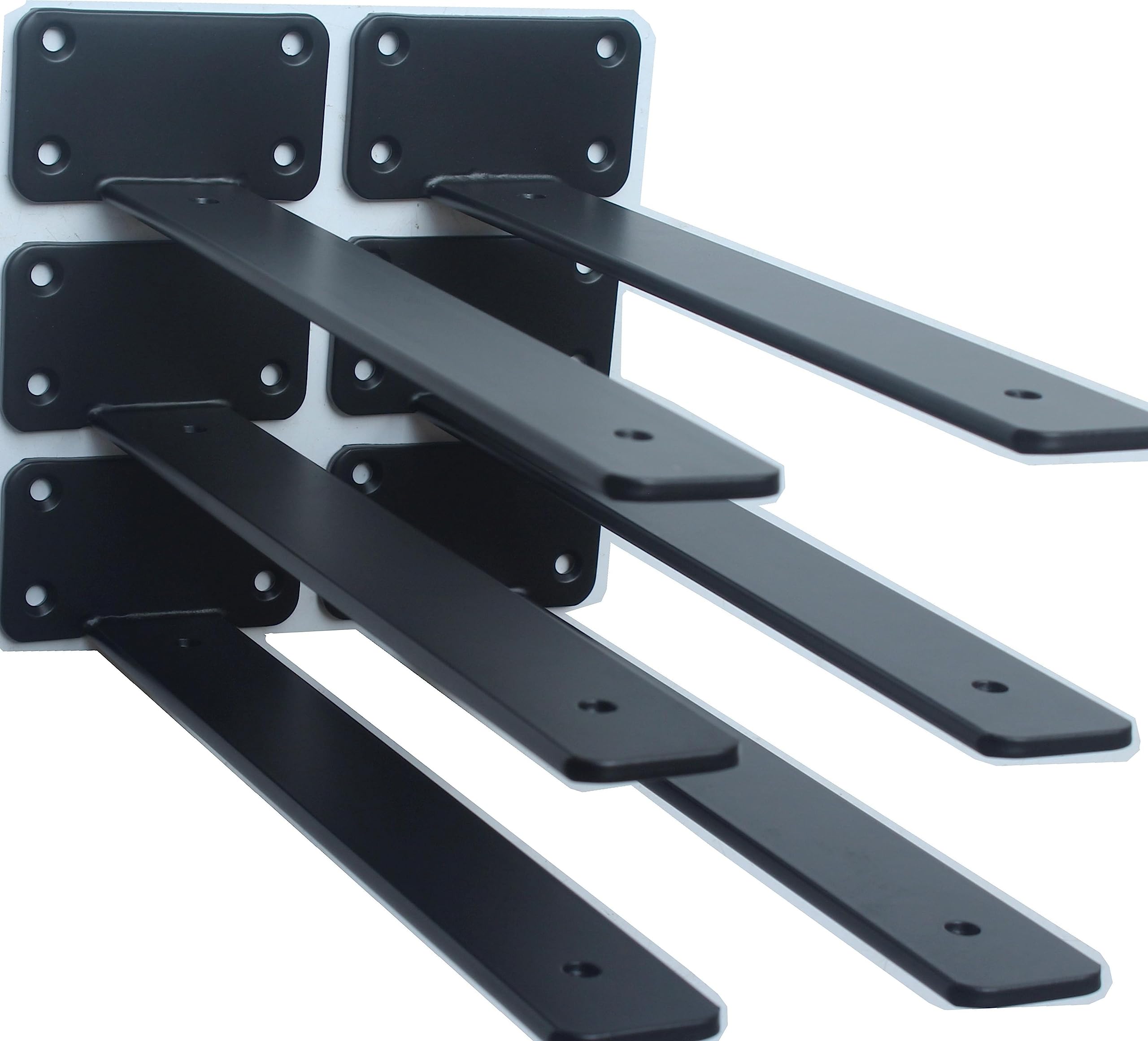 Hidden L Floating Shelf Brackets 1/5-Inch Thick Iron