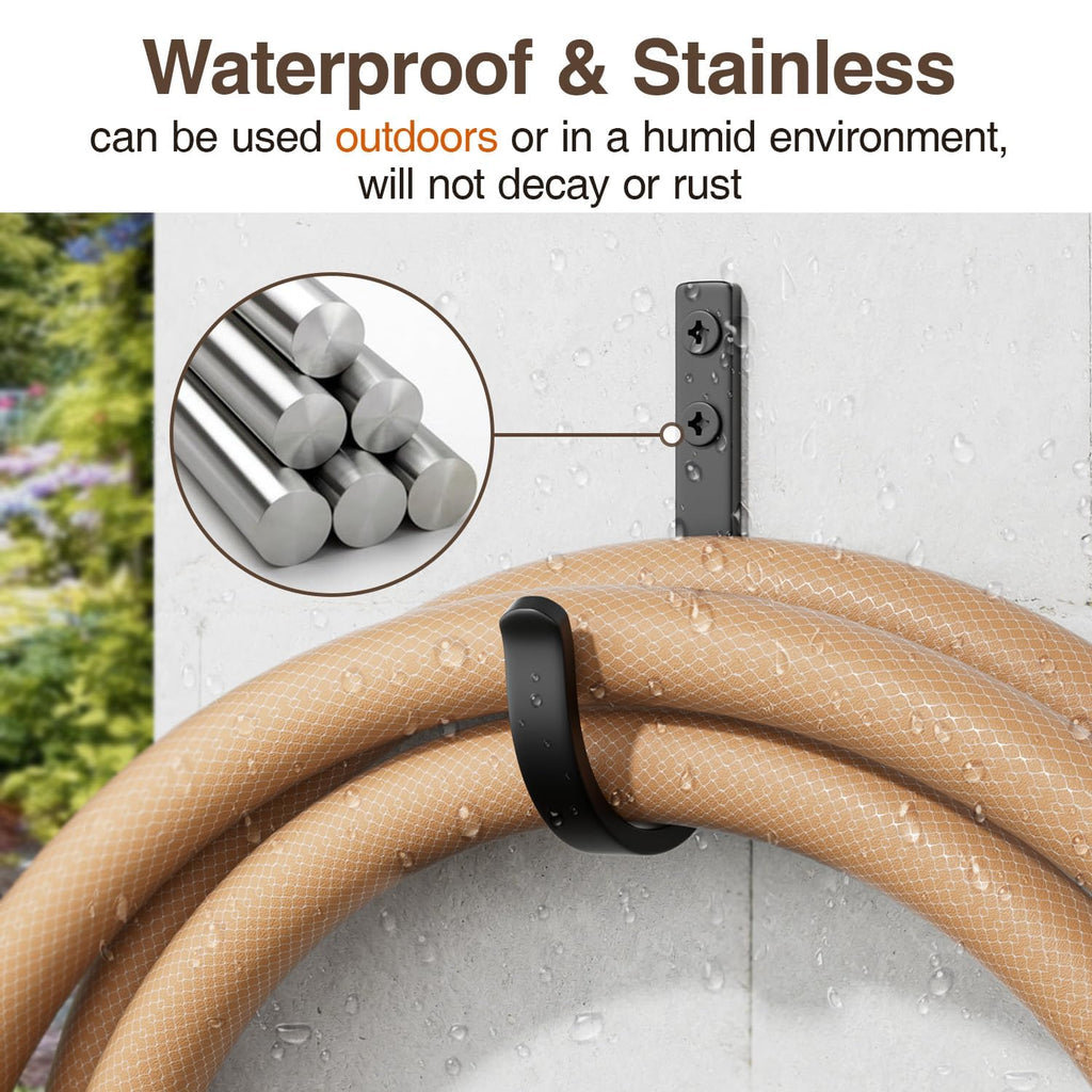 Josmimic Wall Hooks for Hanging Towel/Coat - 22LB Screw in Metal Hanger Wall Mount, for Outdoor, Closet, Door, Bathrooms, for Backpack, Robe