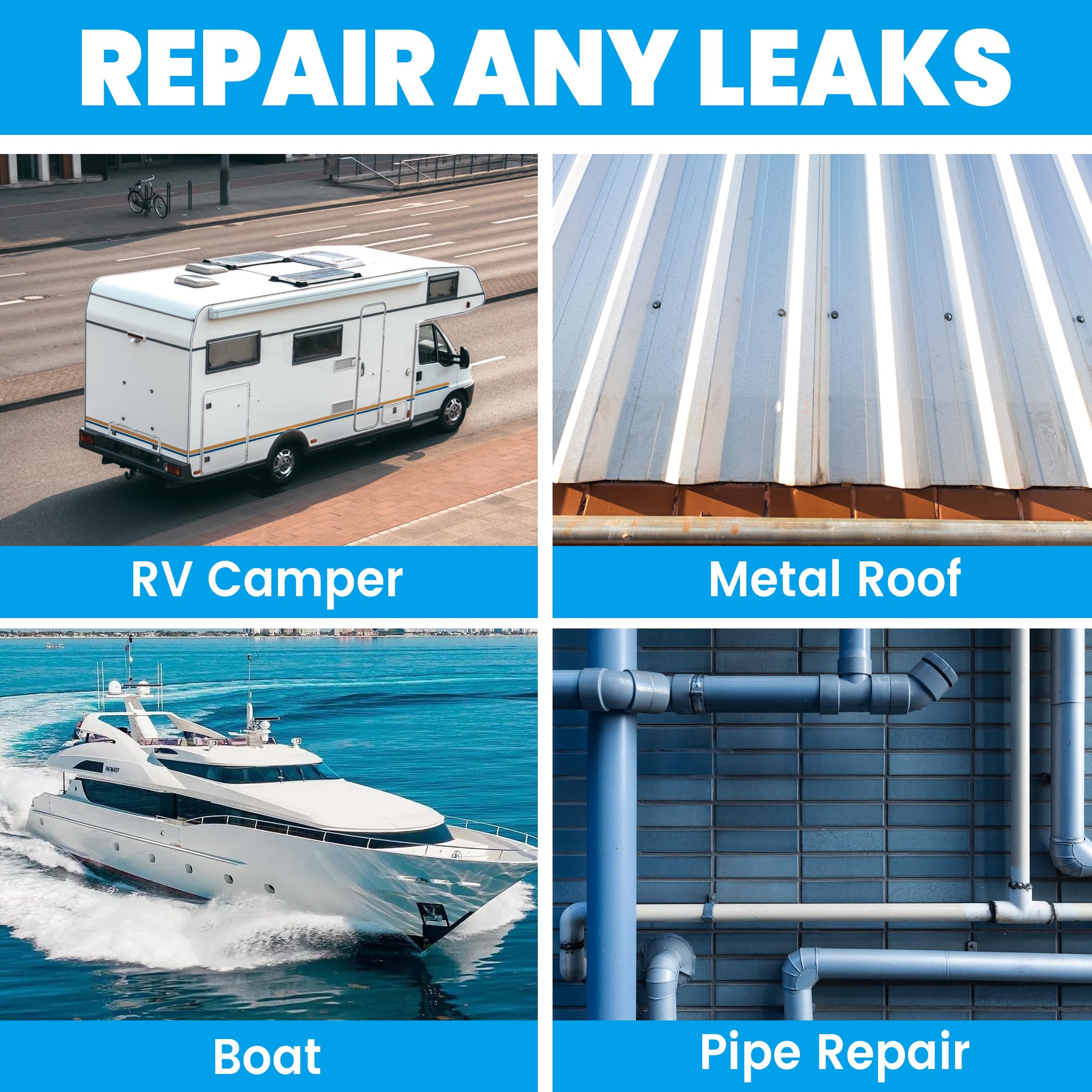 TAPEBEAR RV Roof Tape White