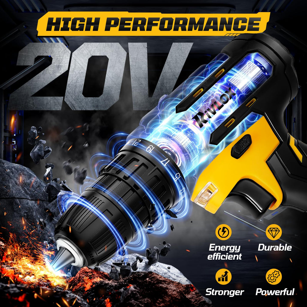 Cordless Drill Set,Electric Power Drill Cordless,Power Drill Drivers
