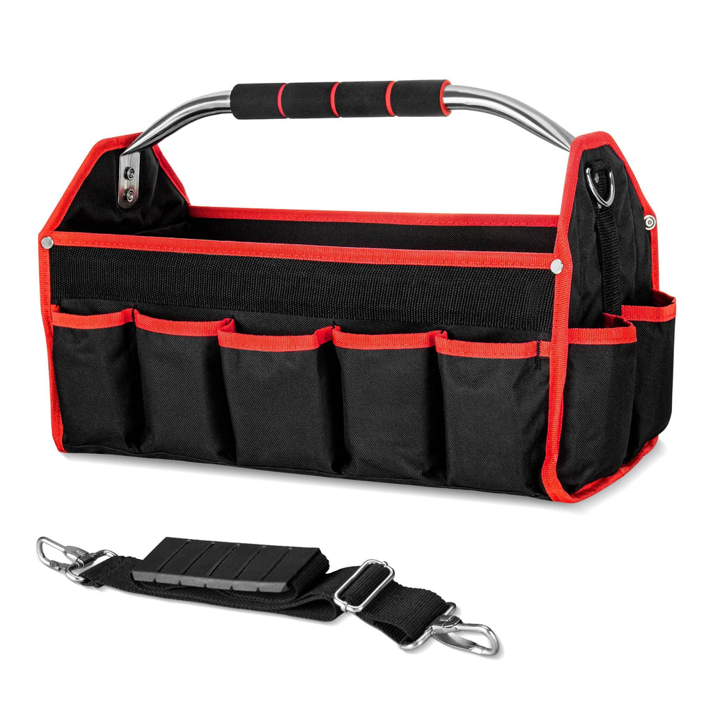HAUTMEC Tool Bag, Open Top Tool Tote Bag