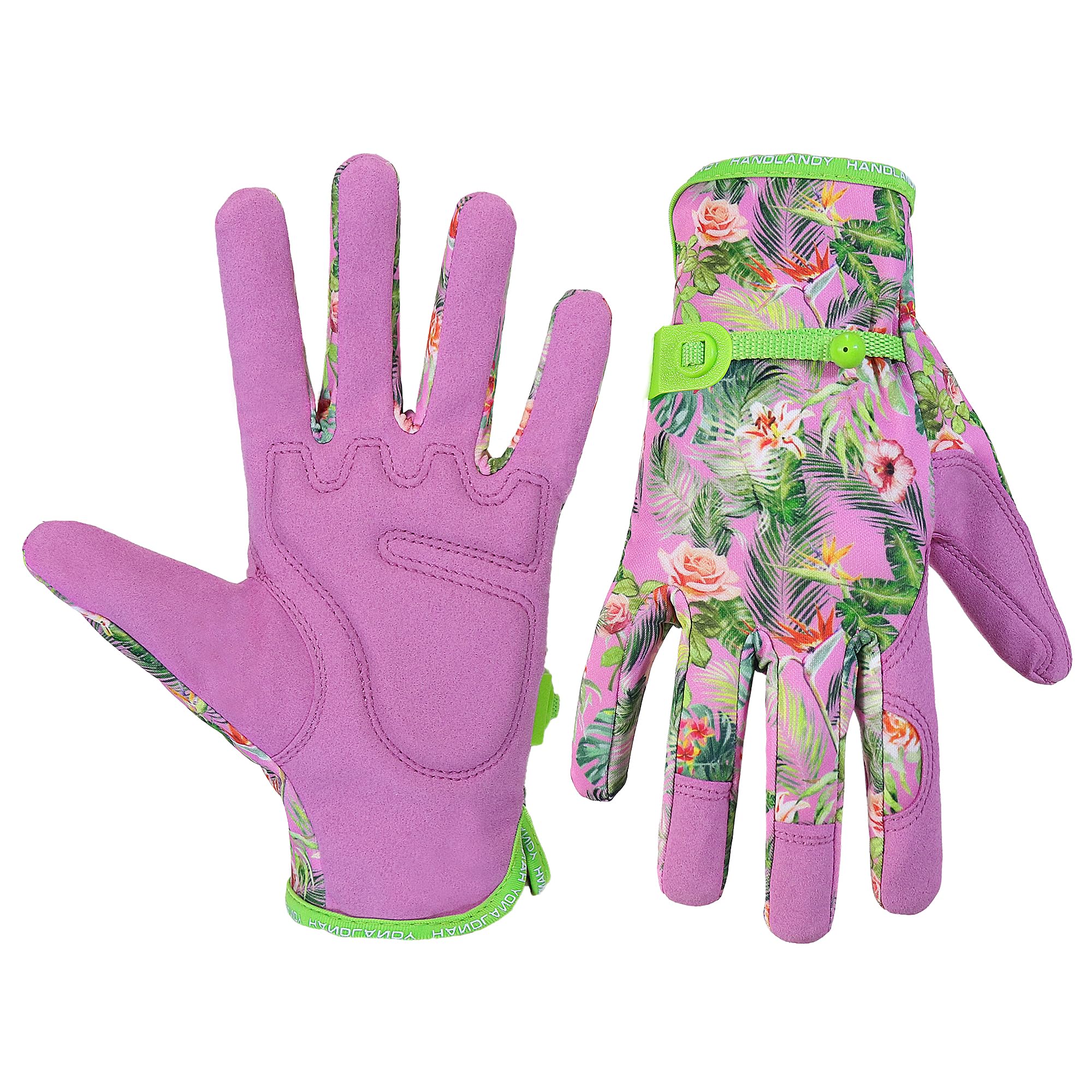 HANDLANDY Women’s Leather Gardening Gloves Touchscreen