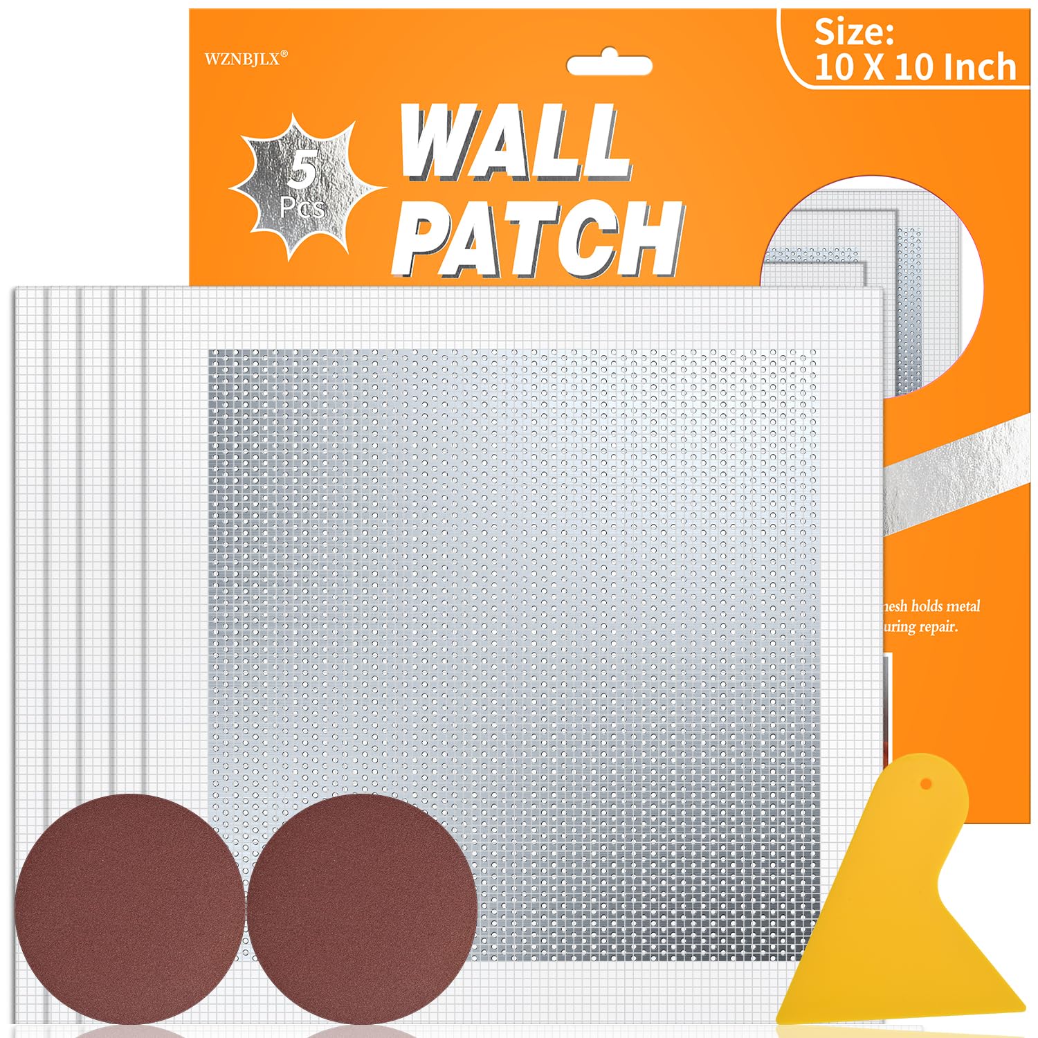 15-Piece Aluminum Drywall Wall Patch Repair Kit