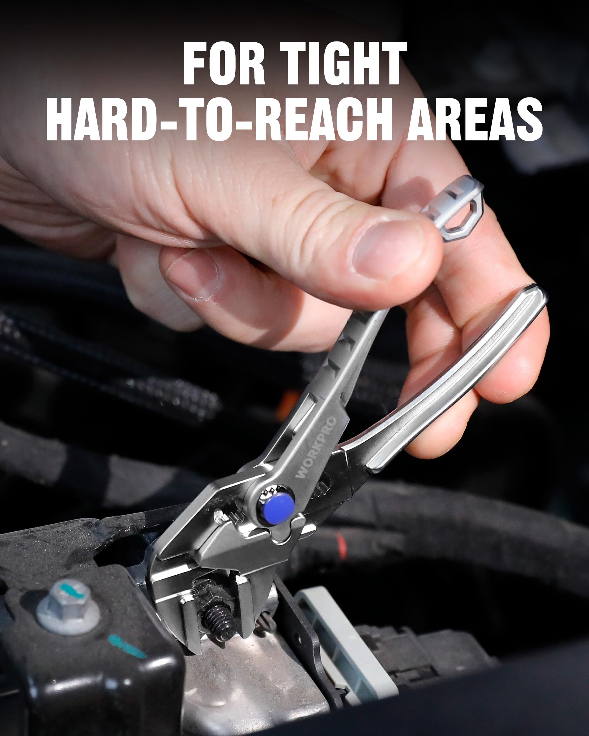WORKPRO Mini Pliers Wrench for Adjustable Grip Tools