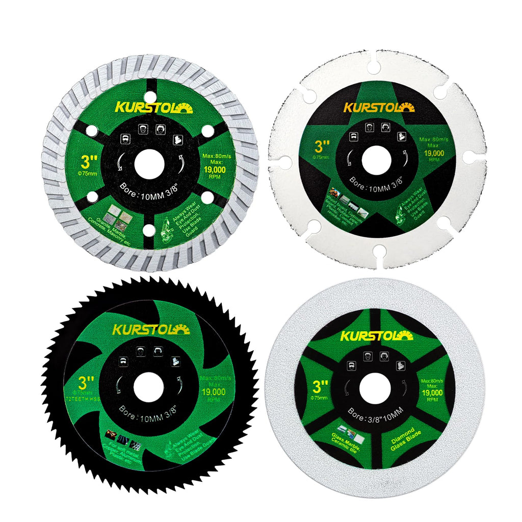 KURSTOL 3 Inch Saw Blade 4pcs