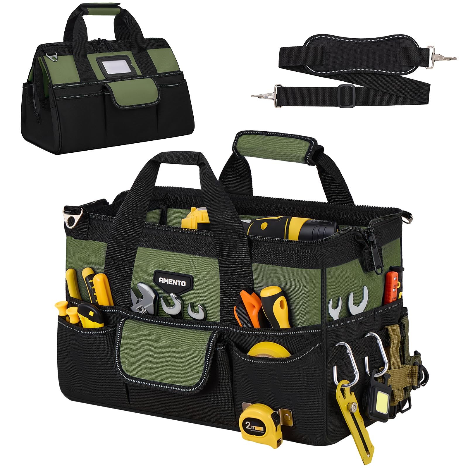 Amento 22-Pocket Heavy Duty Tool Bag Organizer