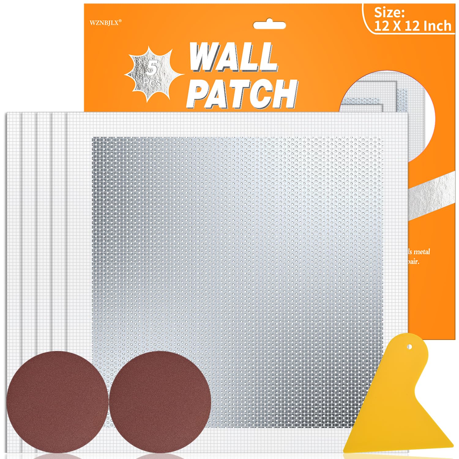 15-Piece Aluminum Drywall Wall Patch Repair Kit