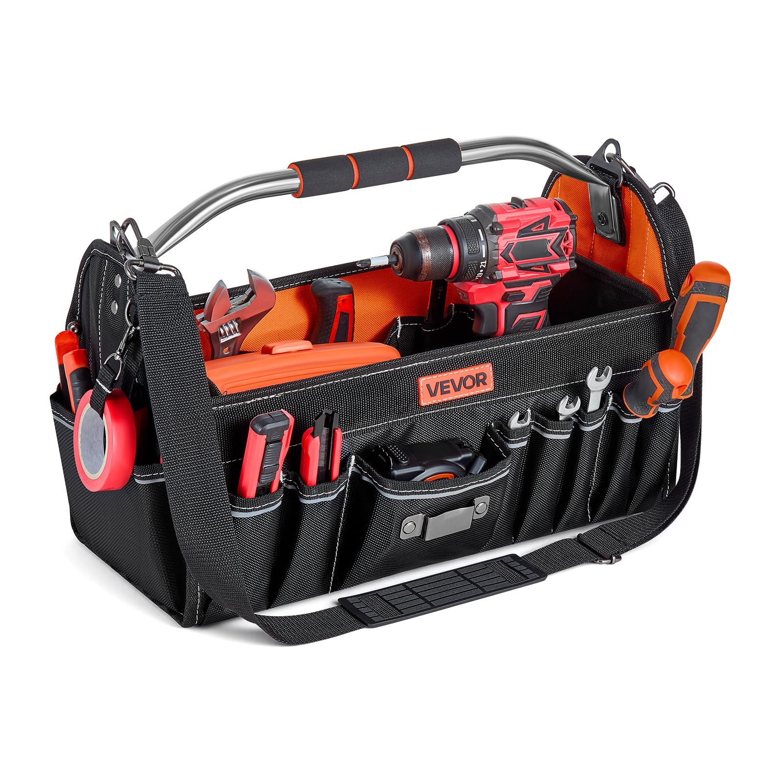 VEVOR 13-Inch 33-Pocket Open Top Tool Tote Bag