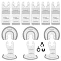 12 PCS Diamond Saw Blades for Oscillating Tool, Grout Removal Blade,Professional Multi Tool Blades Kit for Grout, Cement,Fit Milwaukee, Dewalt, Bosch, Ryobi