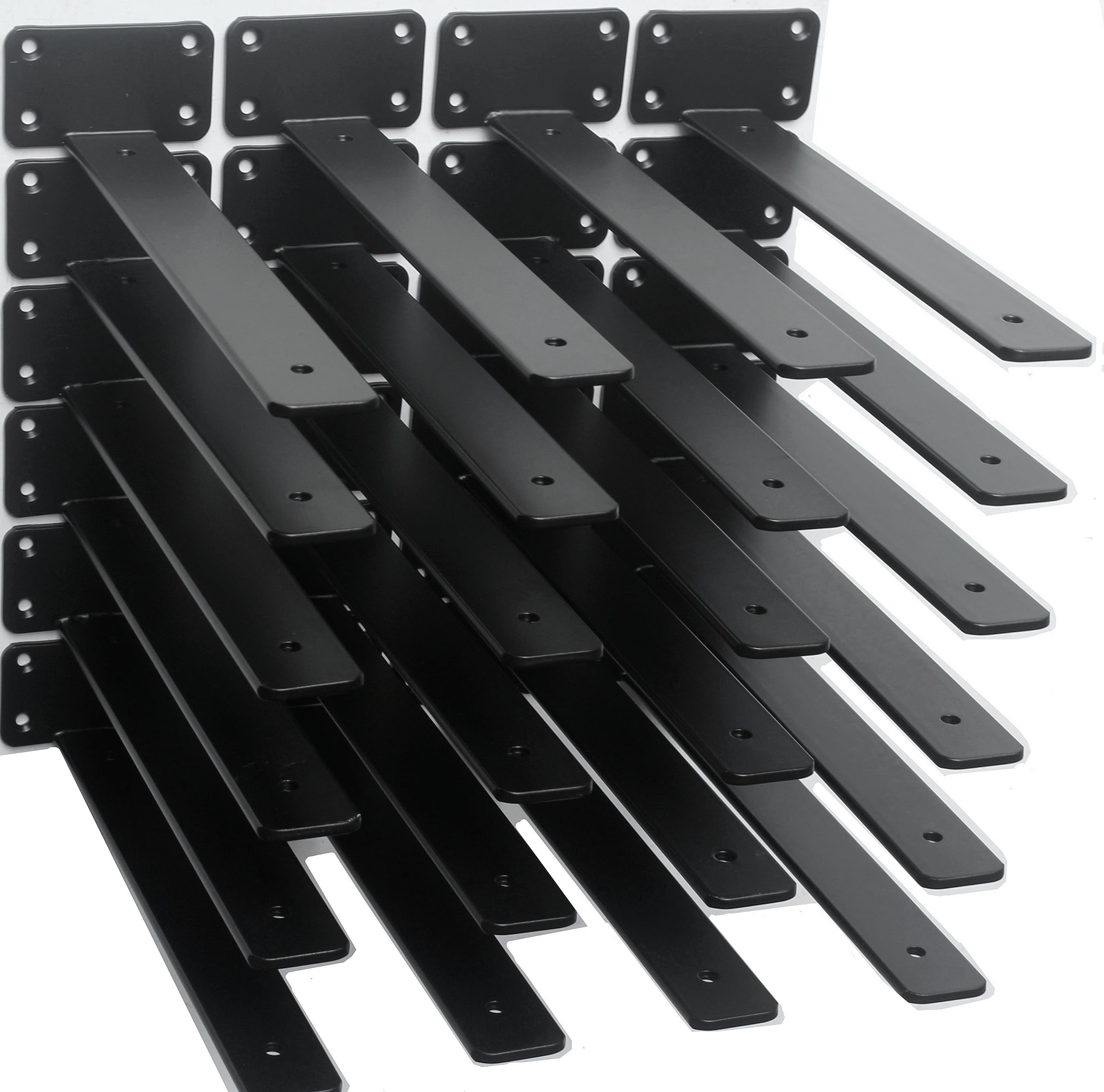 Hidden L Floating Shelf Brackets 1/5-Inch Thick Iron