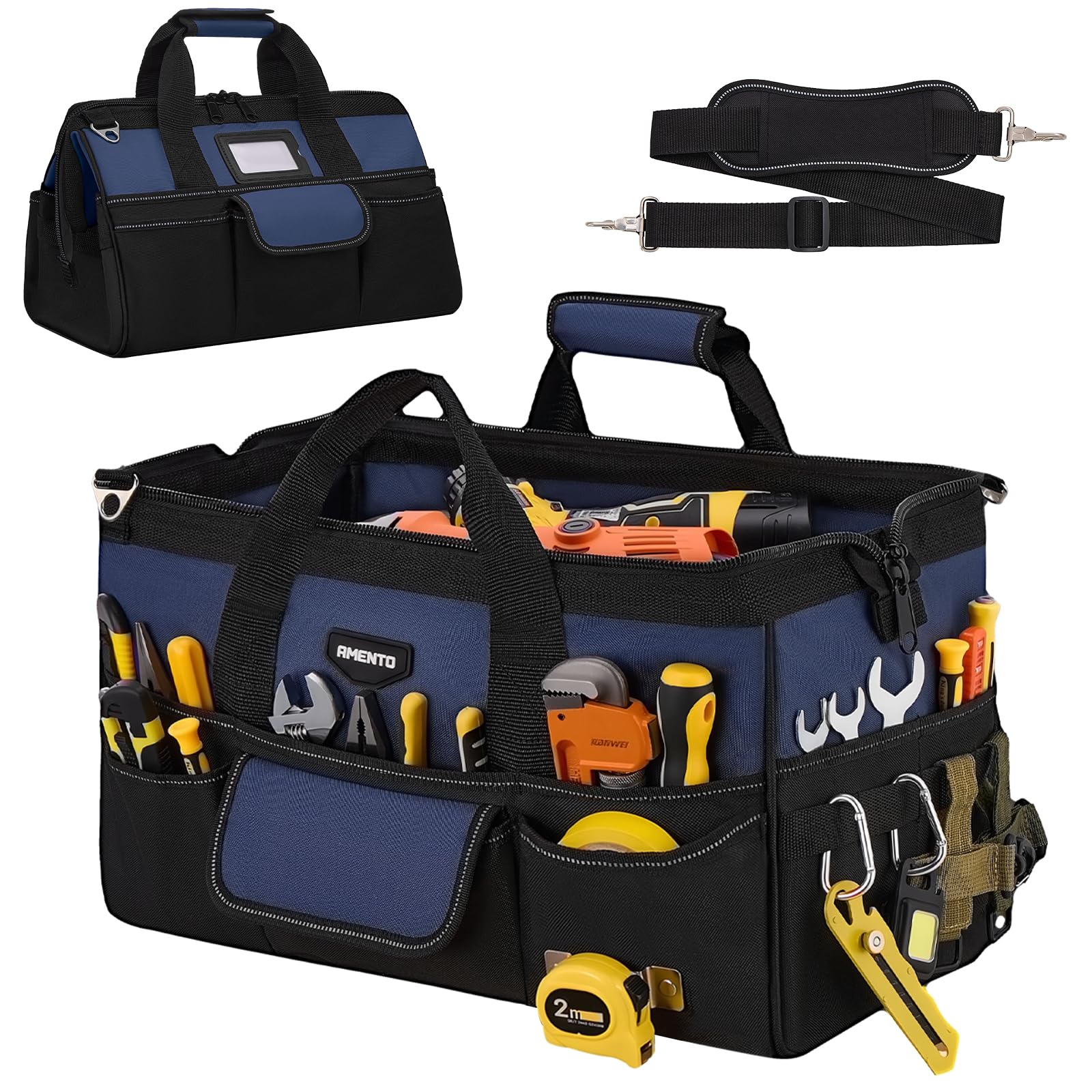 Amento 22-Pocket Heavy Duty Tool Bag Organizer