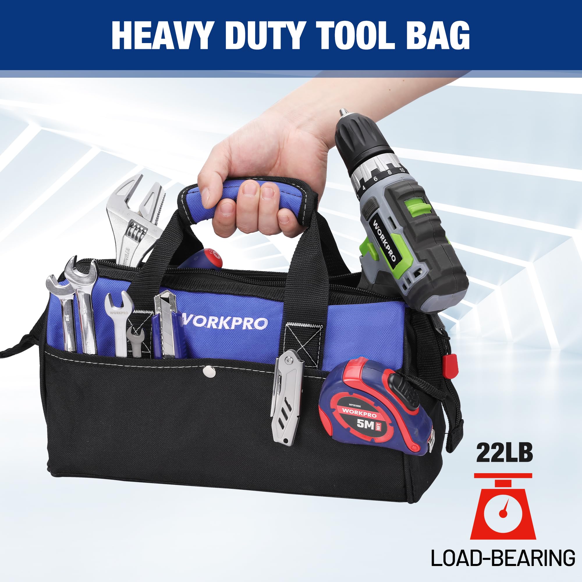 WORKPRO 13-Inch Tool Bag