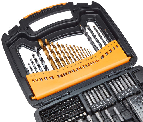 Amazon Basics 100-Piece Drill and Driver Bit Set